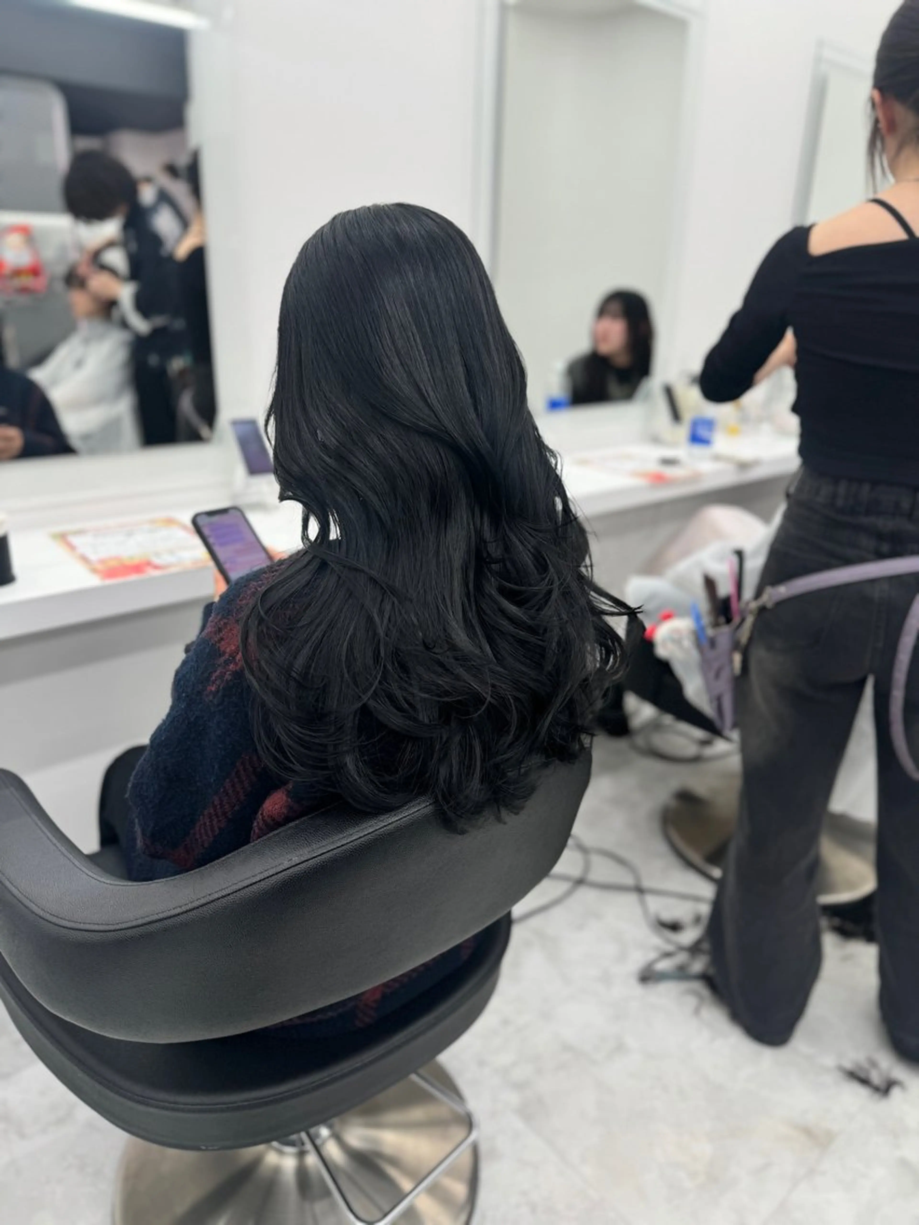 ロング カラー カット ヘアカラー トリートメント ヘッドスパ ヘアセット 💖透明感カラー＆暗 髪専門💖Akariのヘアスタイル