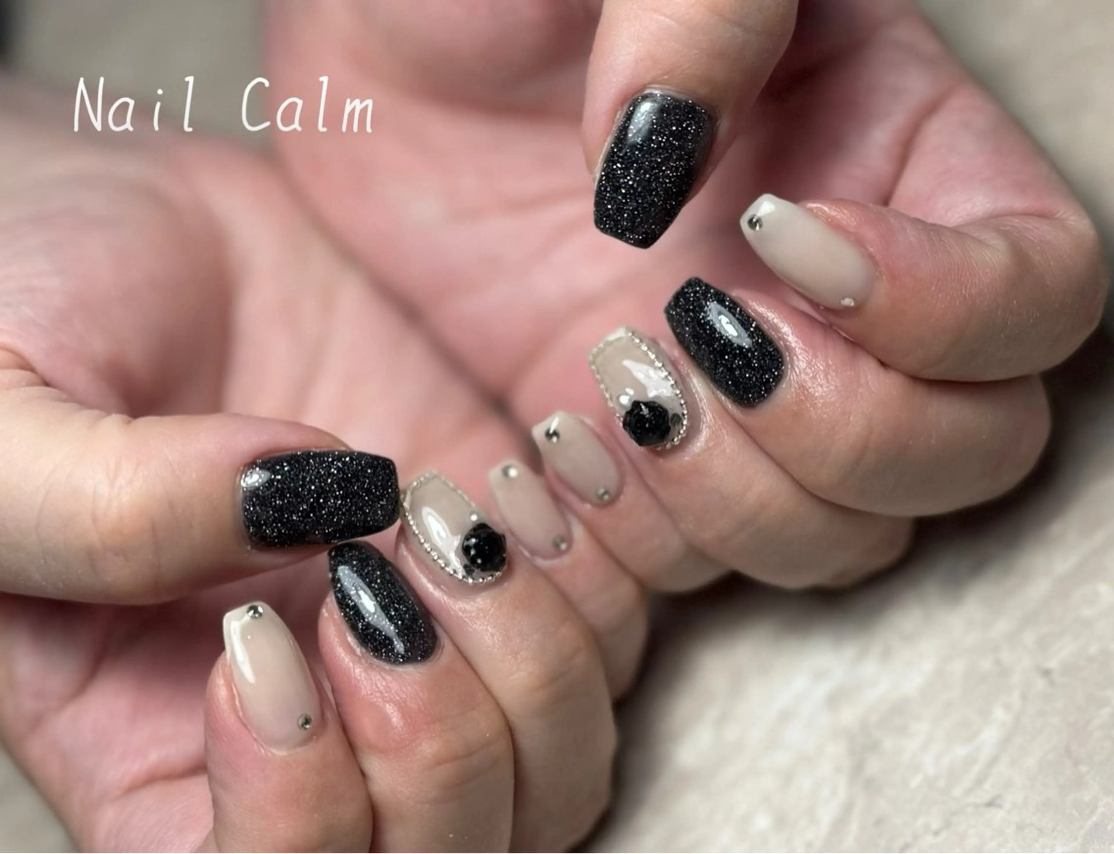 ネイル アートネイル フラッシュネイル ハンドネイル Nail Calm所属・プライベートサロン Calmのネイルデザイン