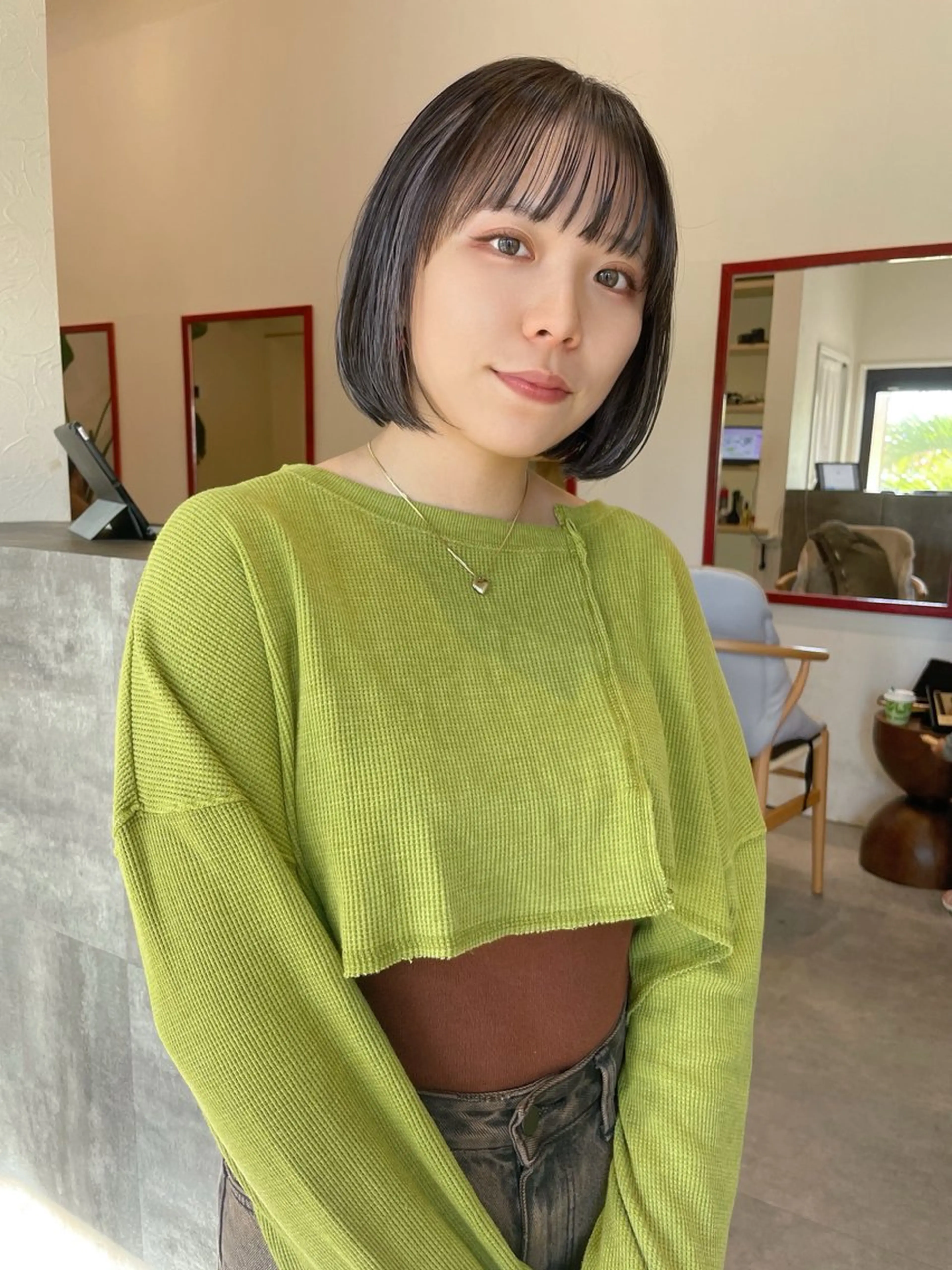 ショート ボブ ハイライト 🌈高田大夢似合わせ 透明感カラー🌈のヘアスタイル