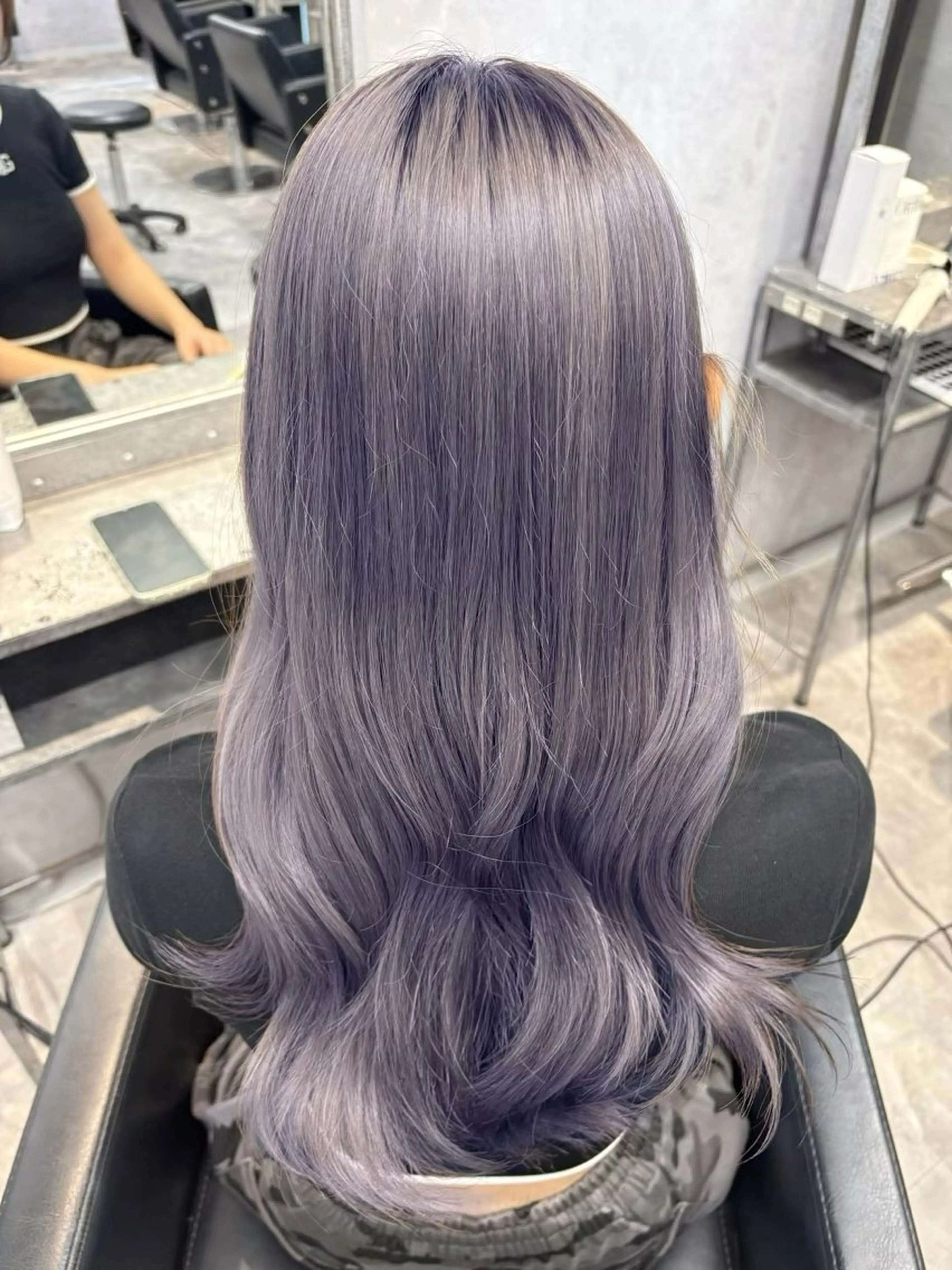 ロング ヘアカラー GiseL 梅田【ジゼル】所属・透明感カラー × ハイトーン さきのヘアスタイル