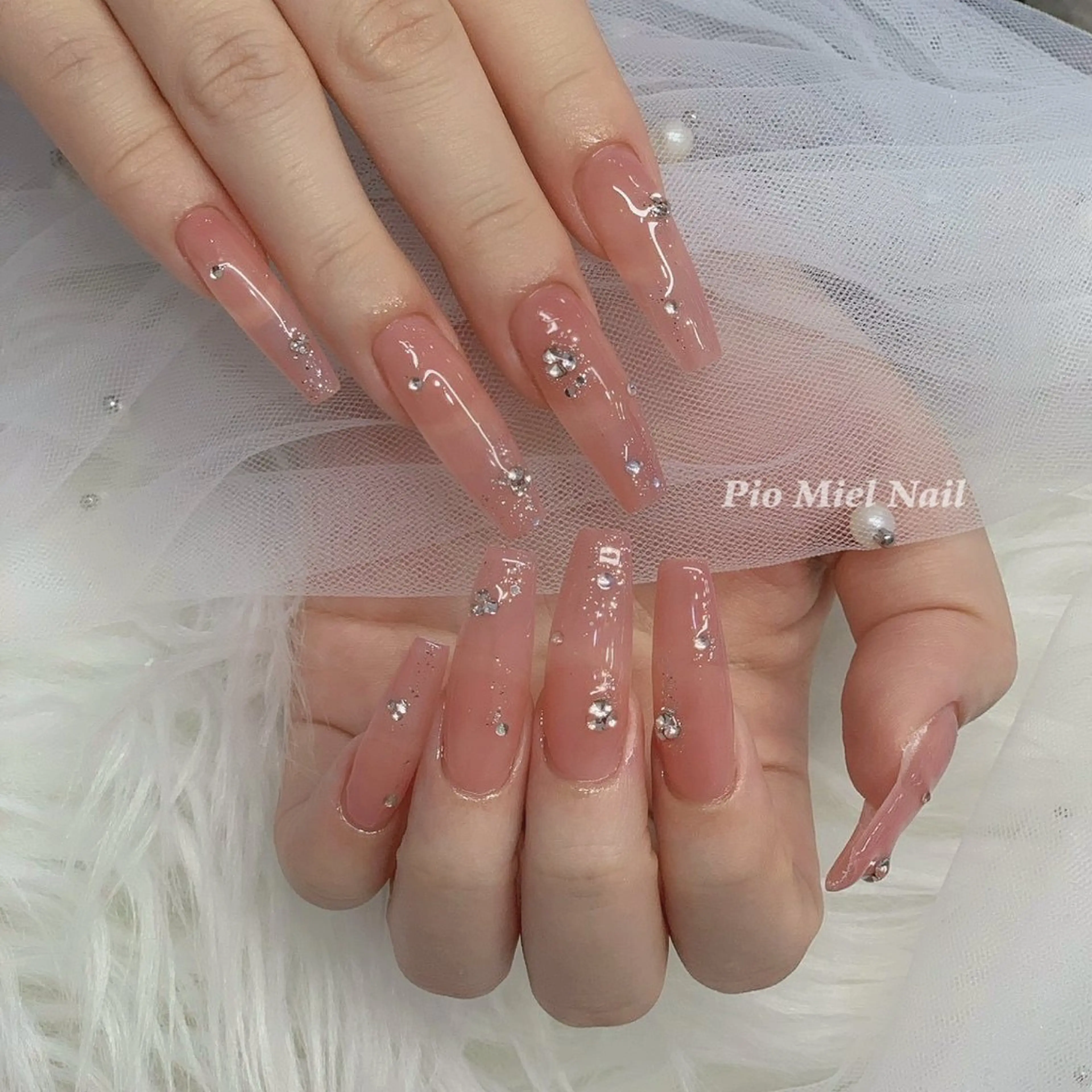 ネイル フレンチネイル 韓国ネイル マグネットネイル ニュアンスネイル ワンカラーネイル ハンドネイル Pio Mielのネイルデザイン