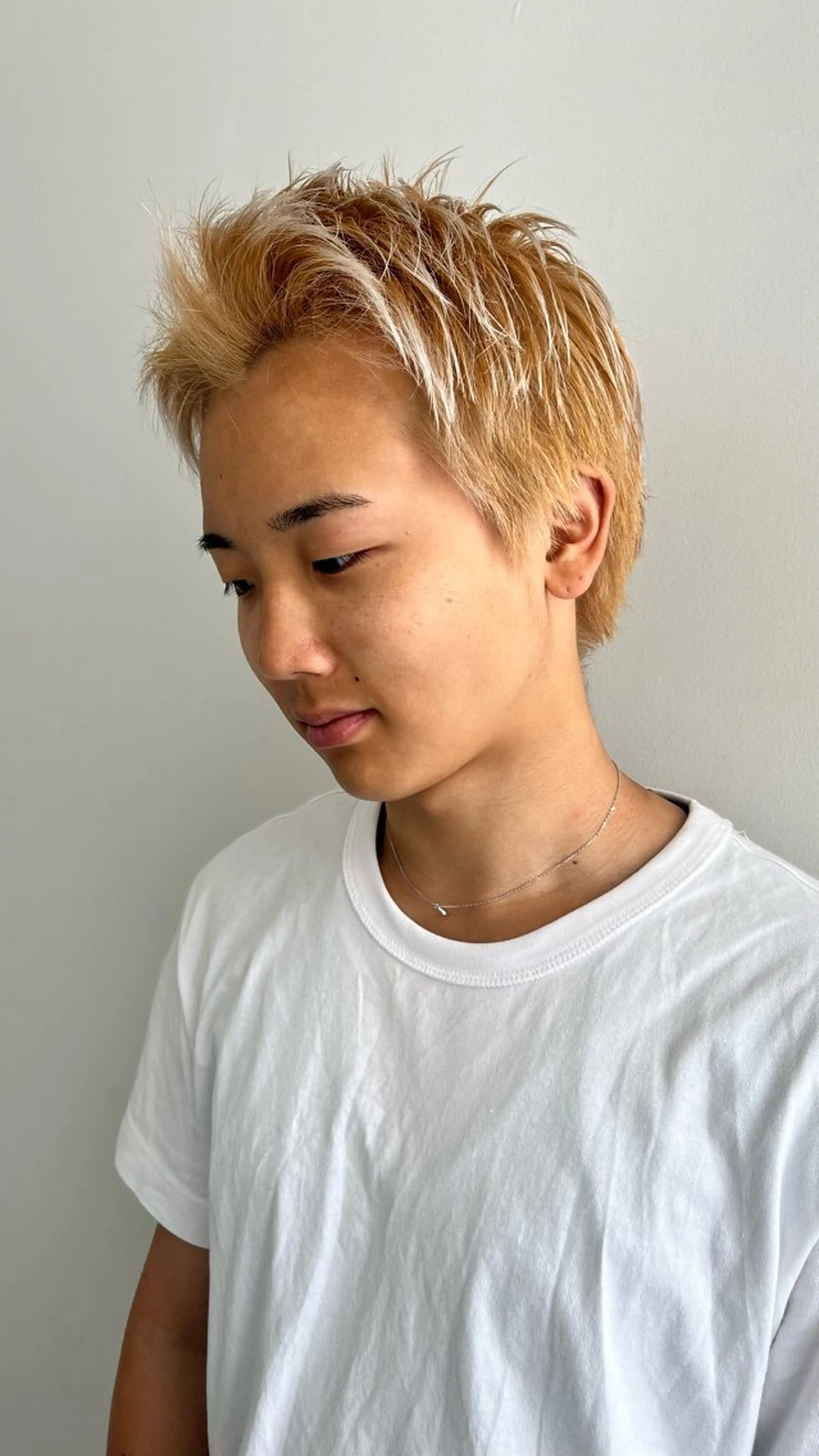 ショート メンズ カット ヘアカラー メンズパーマ/ メッシュ📍ユリのヘアスタイル