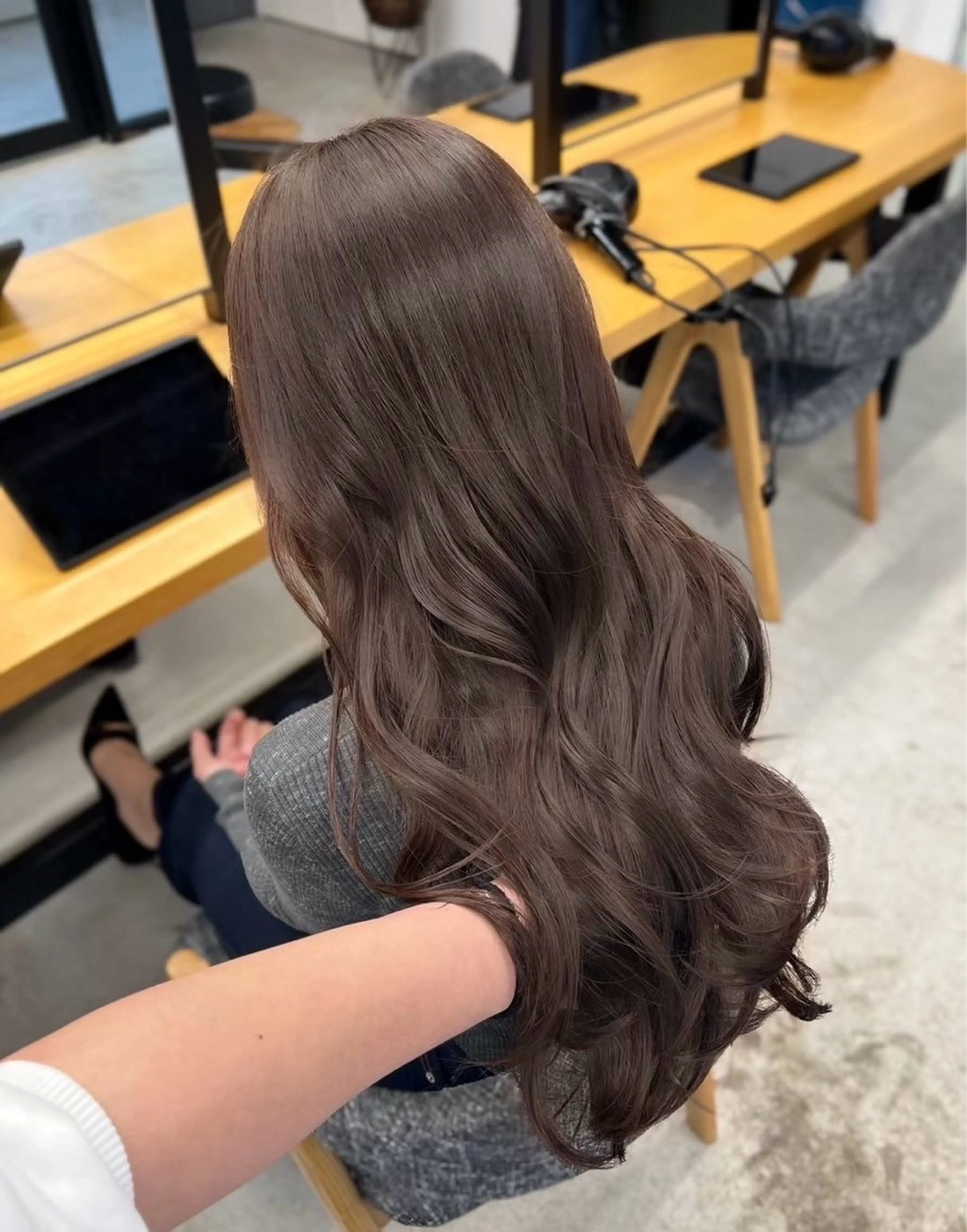 ロング ヘアカラー 渋谷/韓国レイヤー 顔まわり特化マサキのヘアスタイル