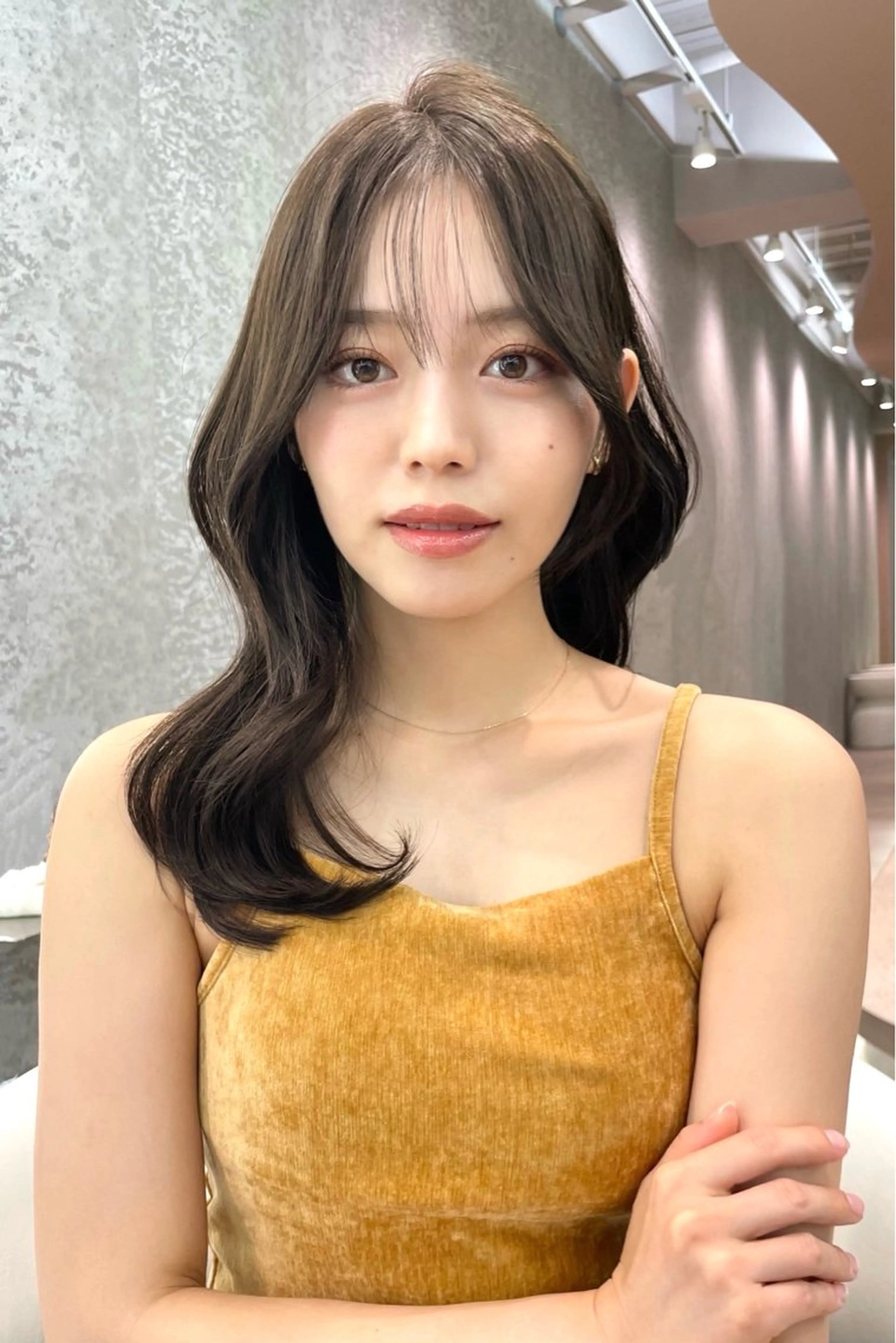 セミロング カット ヘアカラー トリートメント 🪽韓国ヘア髪質改善 🪽なるのヘアスタイル