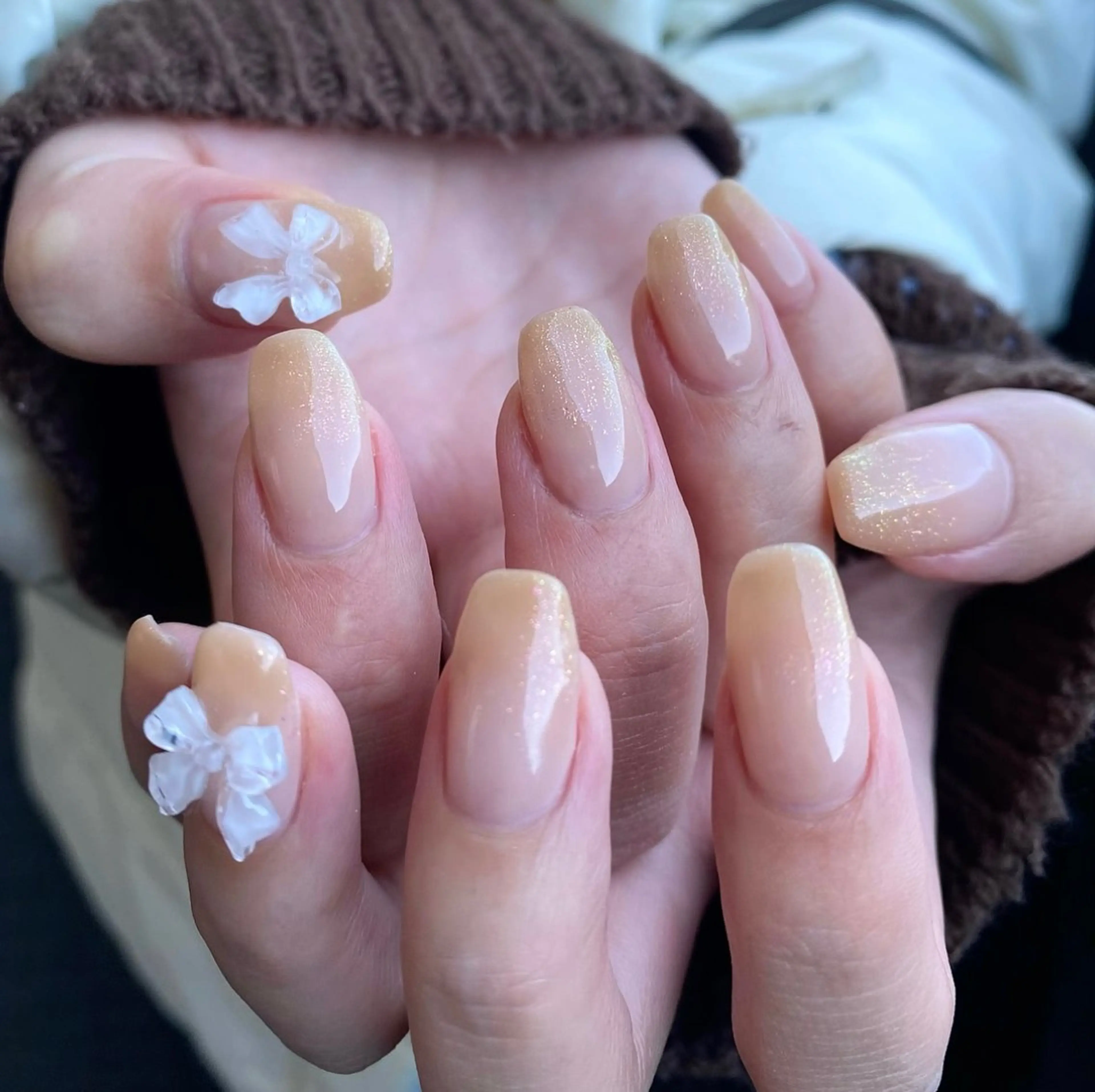 ネイル グラデーション リボン ハンドネイル to.所属・to nailのその他イメージ