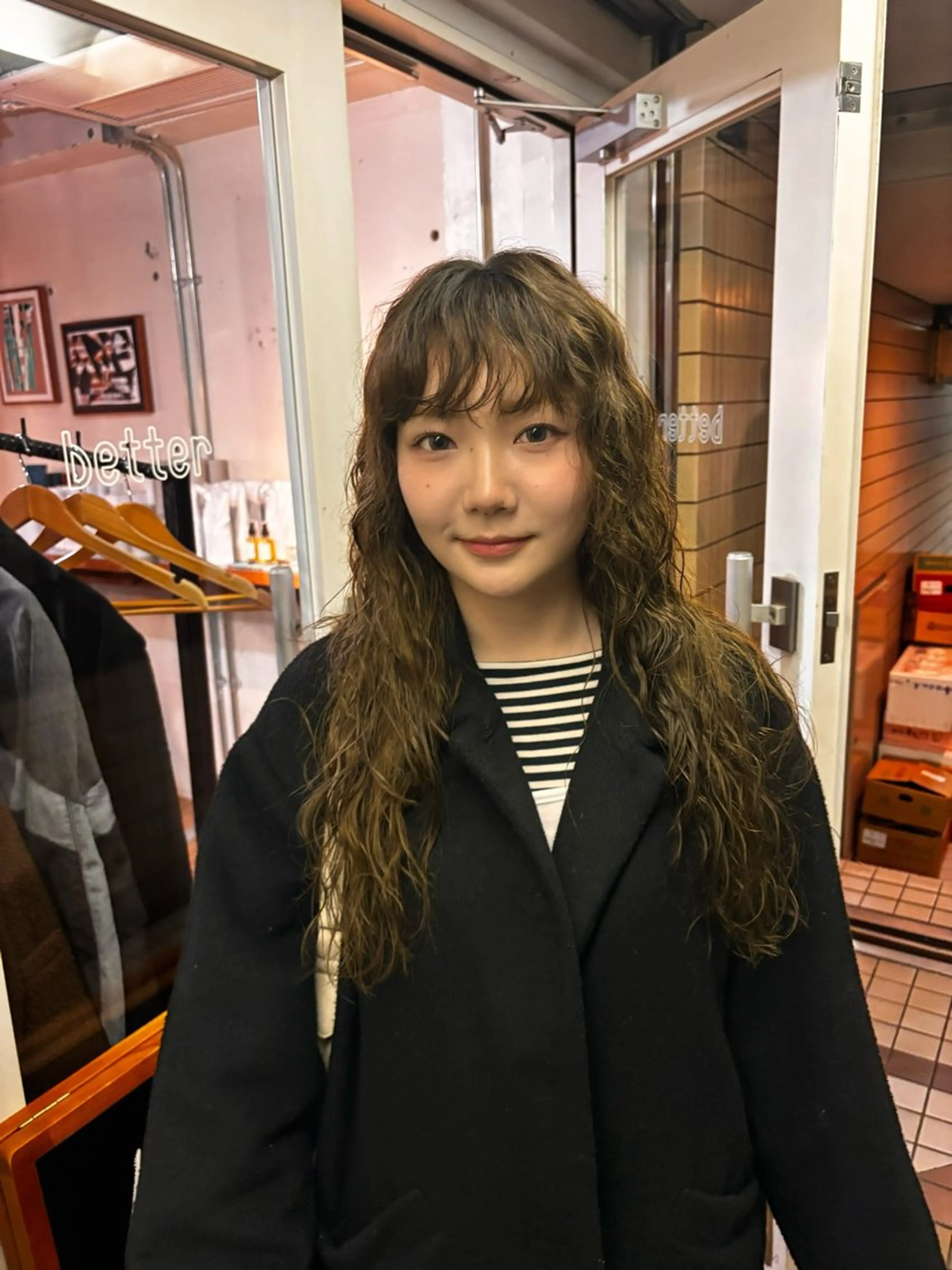 ロング パーマ カット パーマ kaito パーマ募集🌀😵‍のヘアスタイル