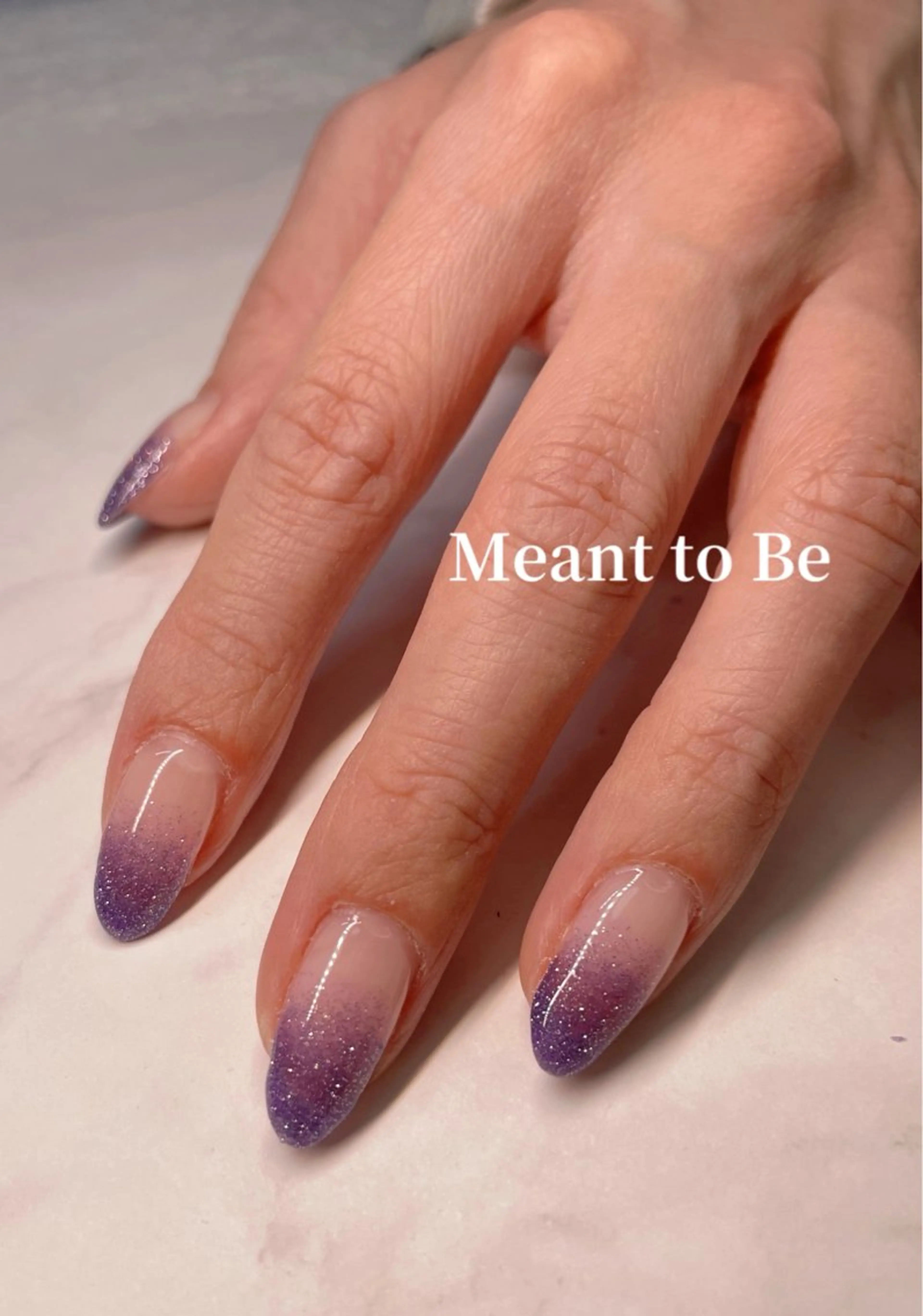 ネイル フラッシュネイル ジェルネイル グラデーション キラキラネイル ラメ(グリッター) Meant to Be〜ご縁に感謝〜のネイルデザイン