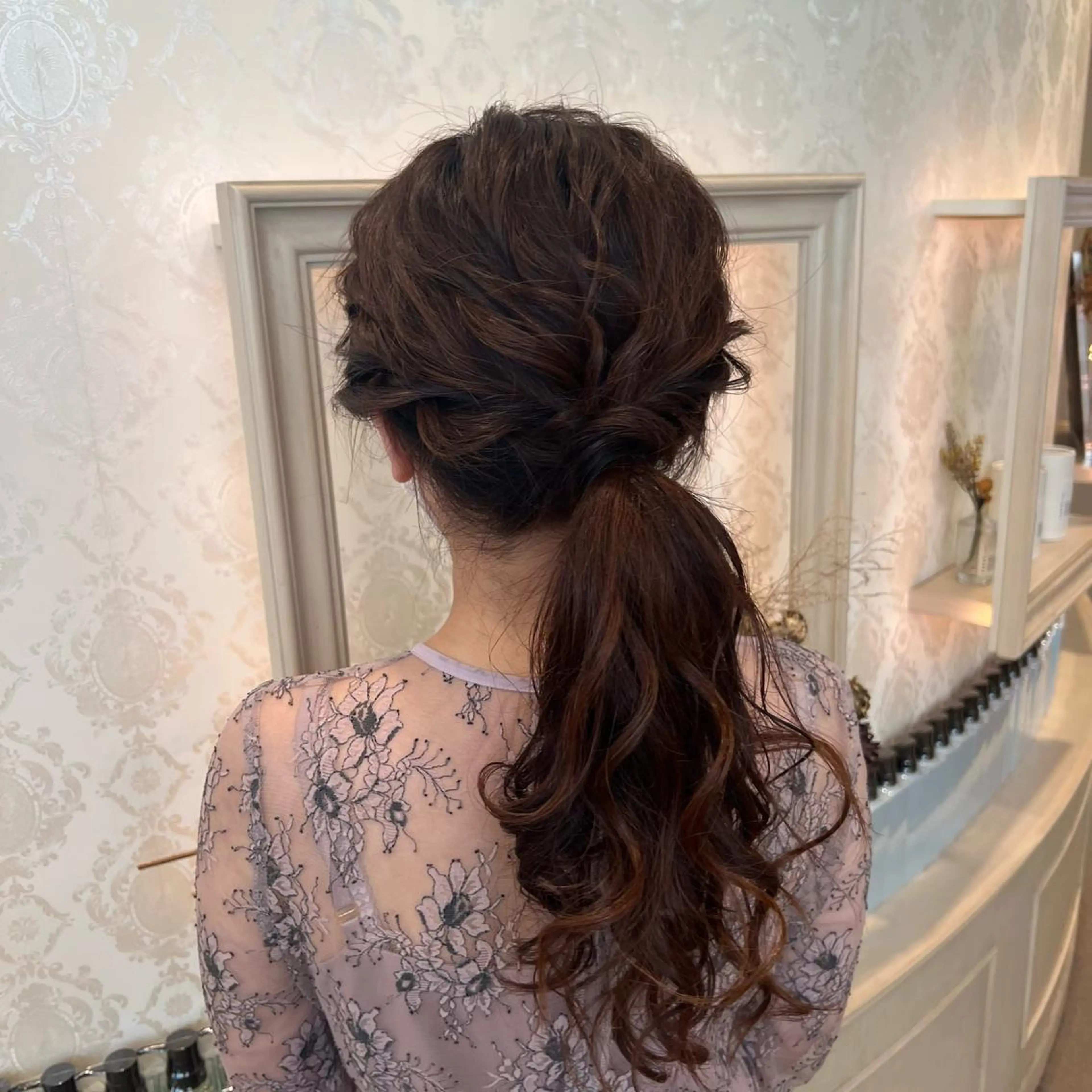 ロング ヘアセット SALOWIN川崎WEST店所属・🌷川崎/アレンジ/ 暖色ボブ/コトネ🌷のヘアスタイル