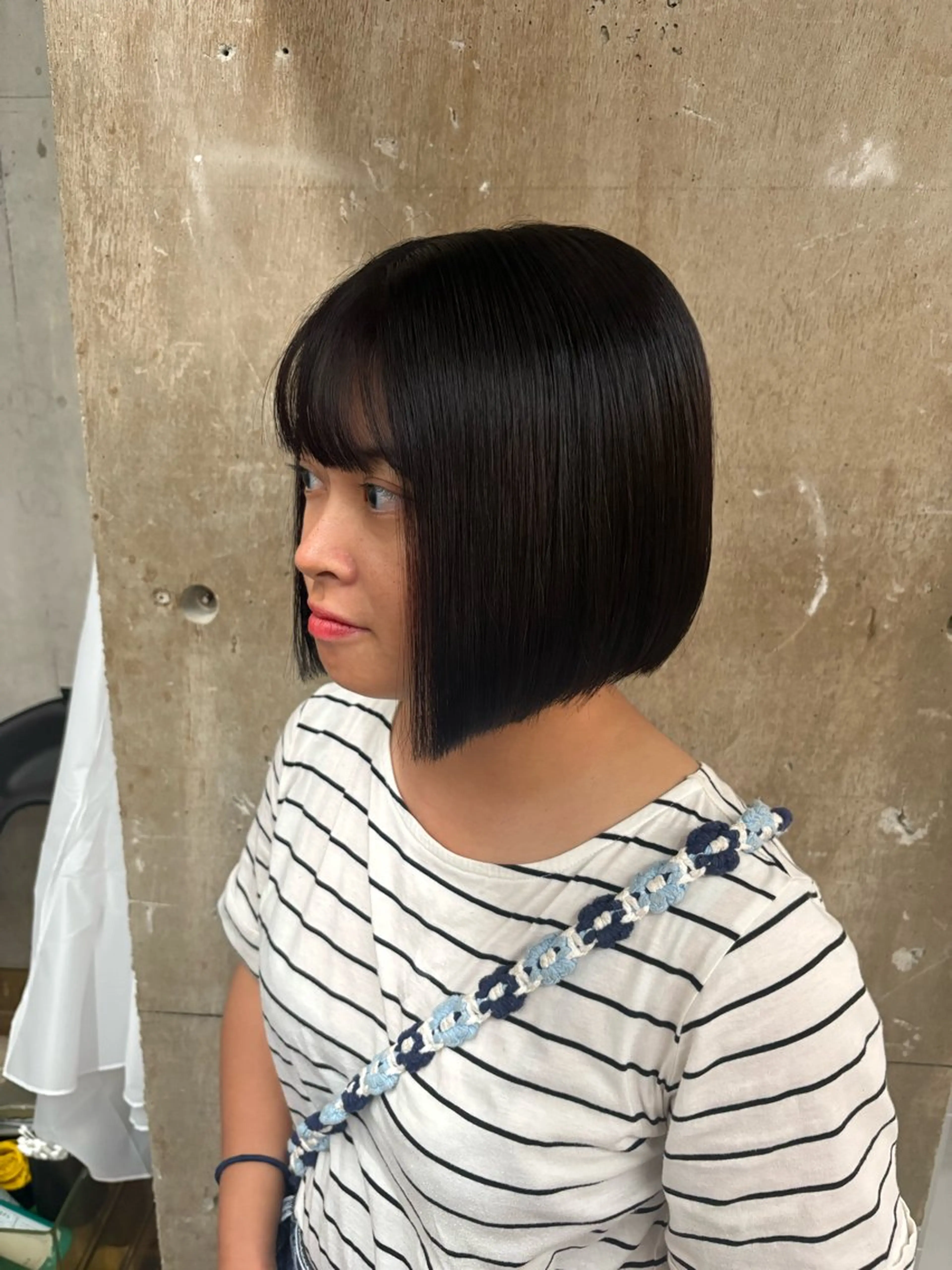 ミディアム カラー ブラウンカラー レッドカラー レッドブラウン ボブ person所属・person♡kii マオのヘアスタイル