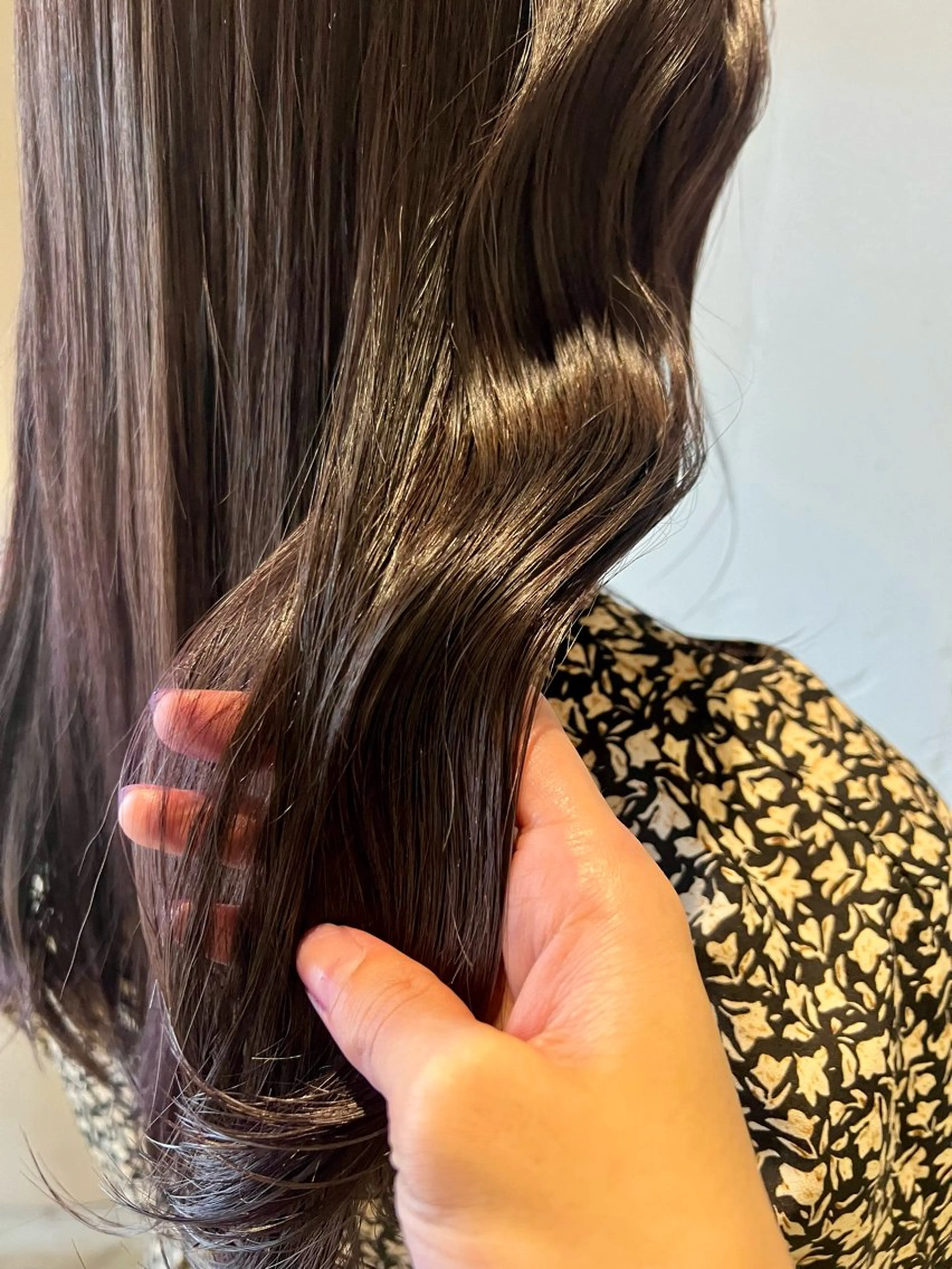 ロング カラー ブラウンカラー パープルカラー パープルブラウン 韓国風ヘア ヘアカラー トリートメント ヘッドスパ カラースペシャリスト しょう🧑🏼‍🎨のヘアスタイル