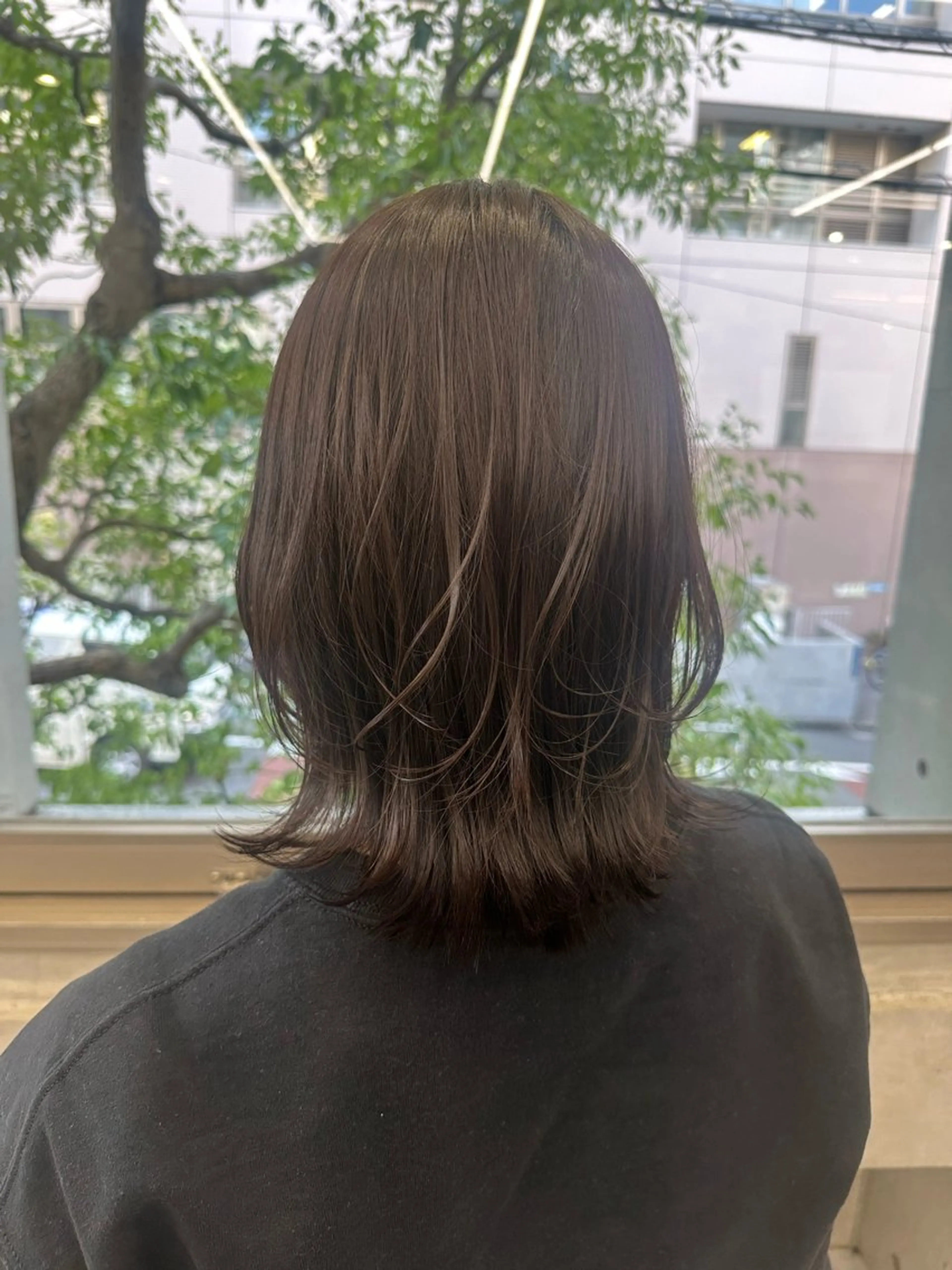 セミロング カラー カット ヘアカラー トリートメント ヘッドスパ MAI/髪質改善/ 幹細胞トリートメントのヘアスタイル