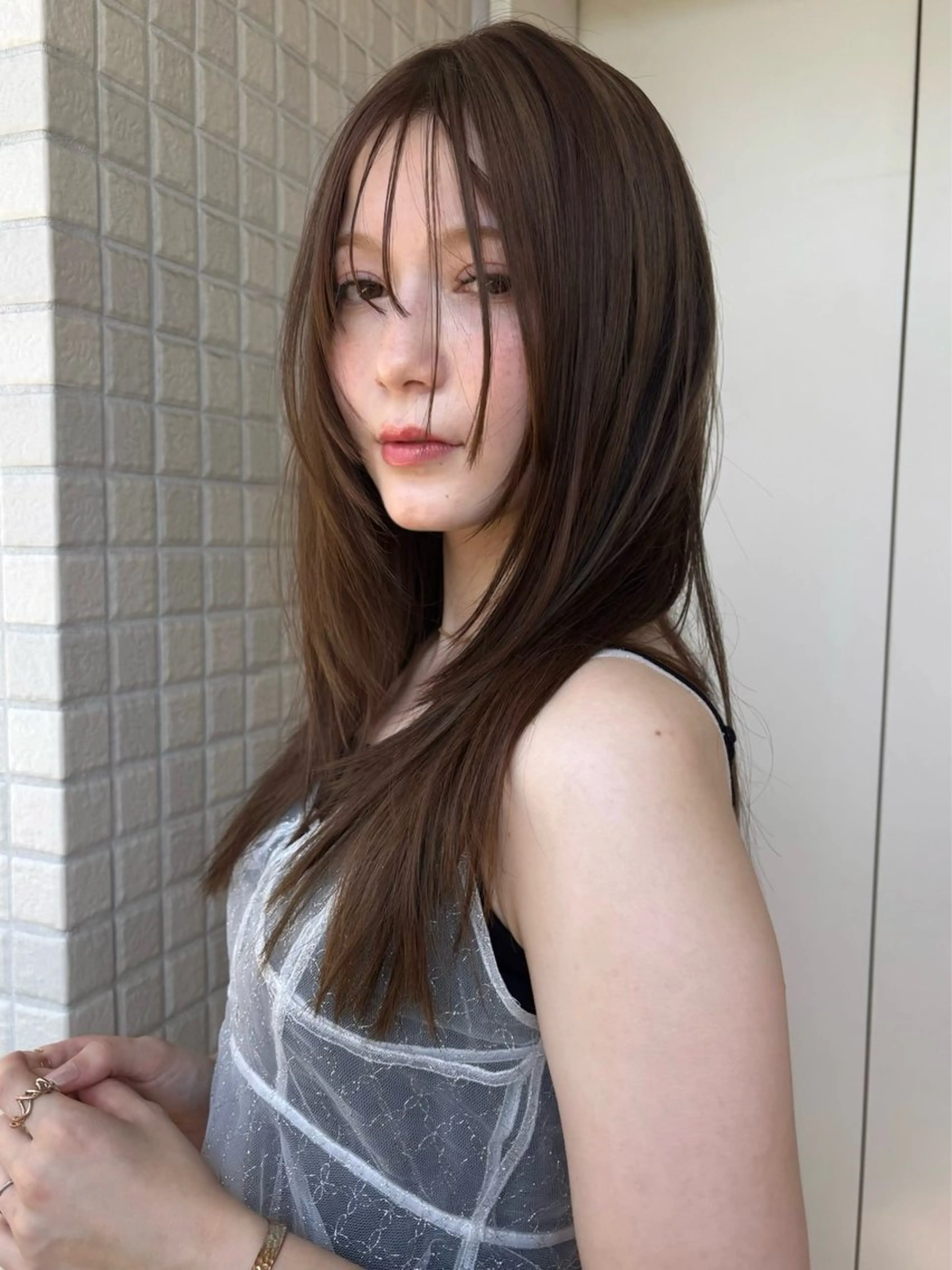 ロング カラー カット ヘアカラー トリートメント 艶髪/カラー特化 /ヘアアレンジ/桜悠のヘアスタイル