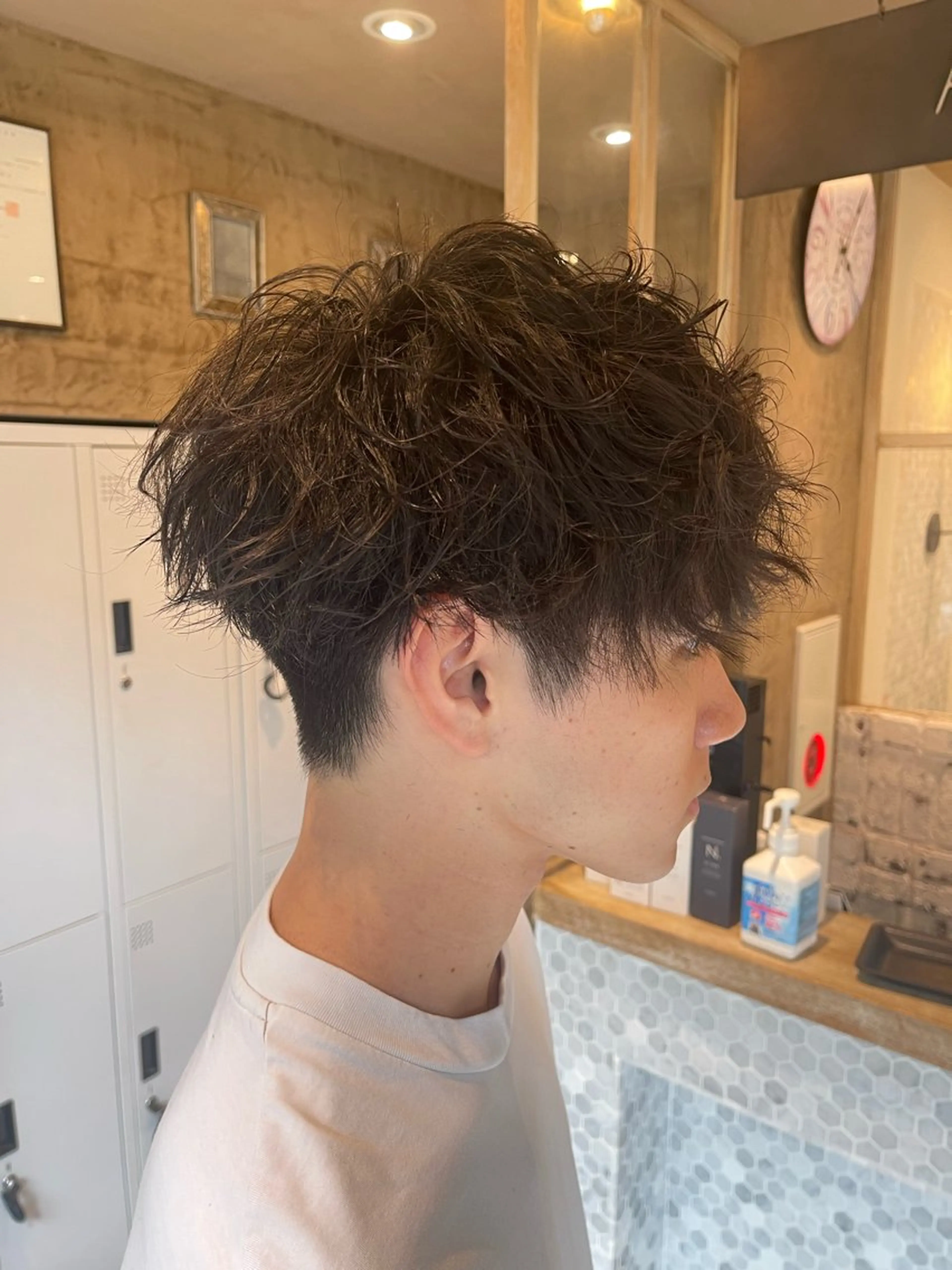 パーマ メンズ AUBE HAIR sereine　オーブヘアー　セレーヌ所属・💐くびれヘア/艶髪 山根　禎章のヘアスタイル