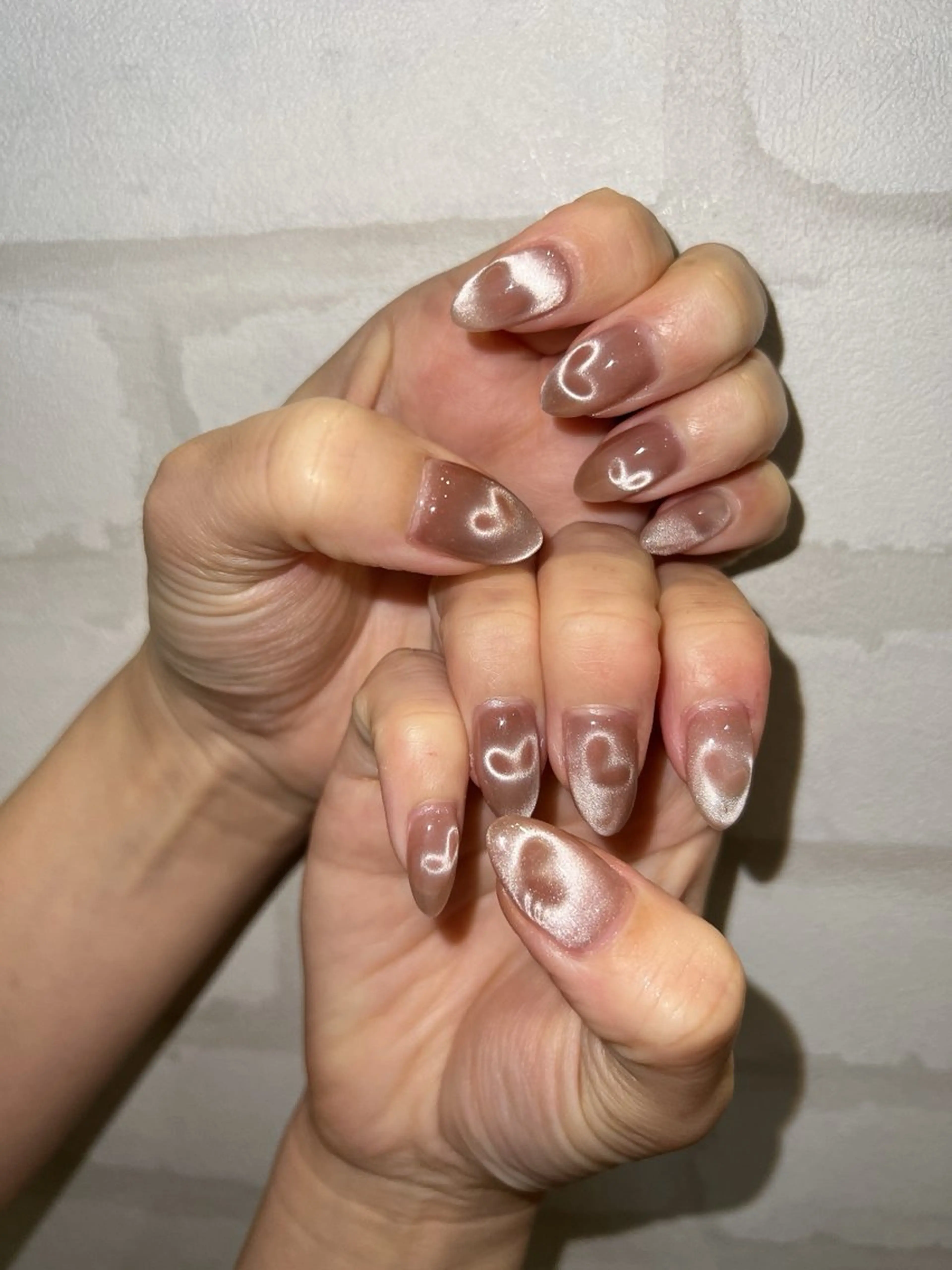 ネイル ハート マグネットネイル coco nailのネイルデザイン