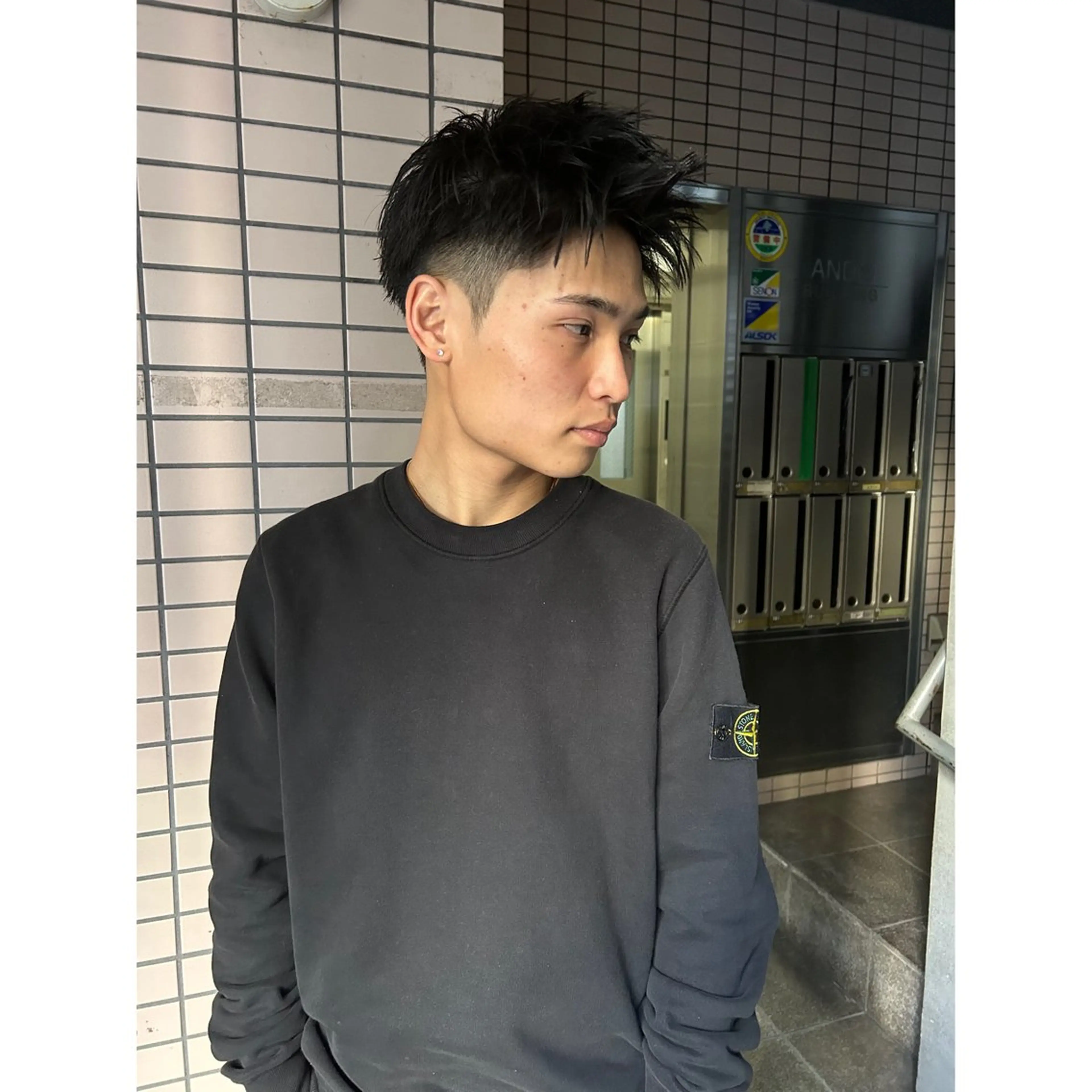 ショート パーマ メンズ メンズブリーチ メンズハイライト メンズインナーカラー メンズパーマ プードルパーマ カット charme所属・💈メンズ特化 /伊藤大輝💈のヘアスタイル