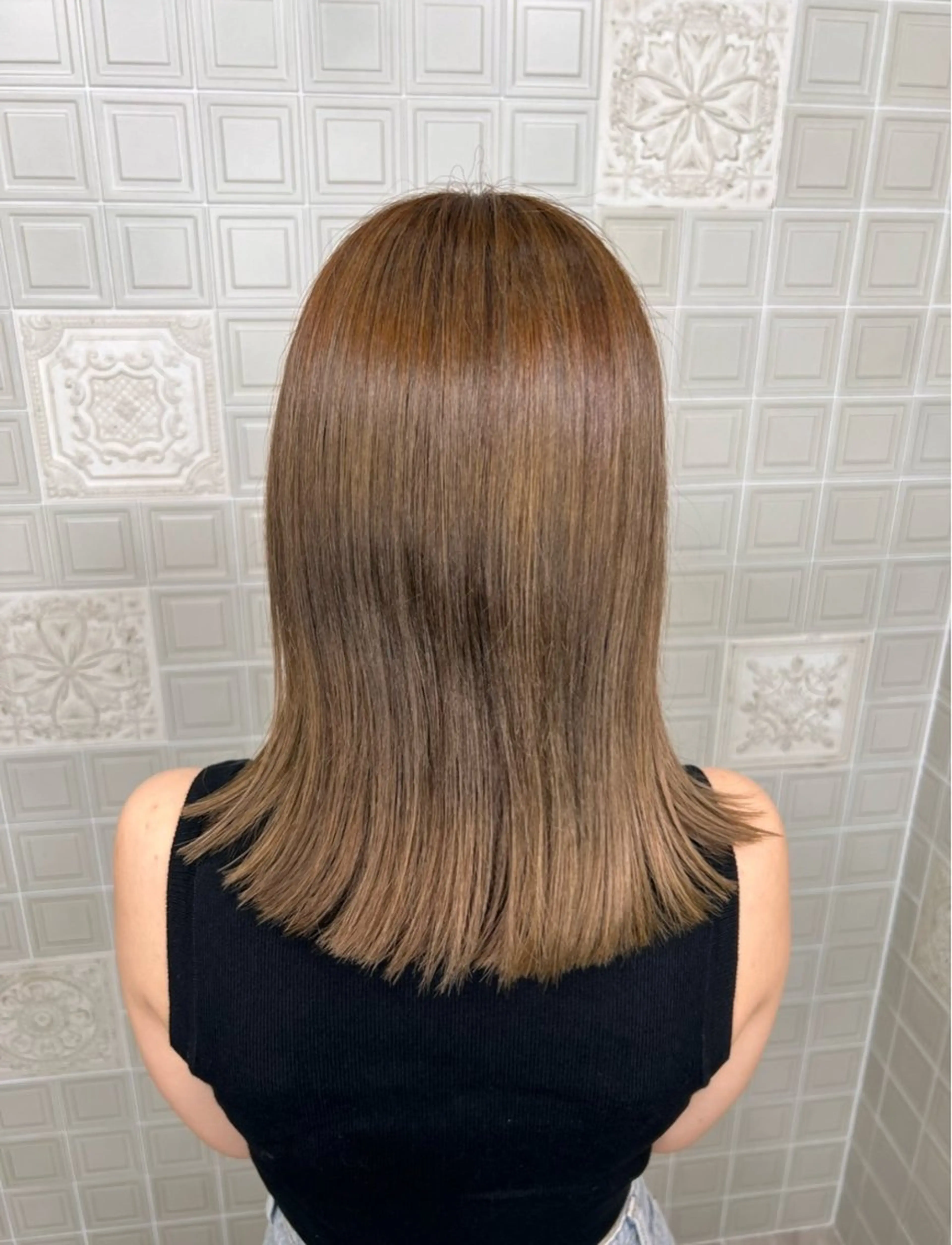 セミロング ✂️レイヤーカット 顔まわり枝松 凌✂️のヘアスタイル