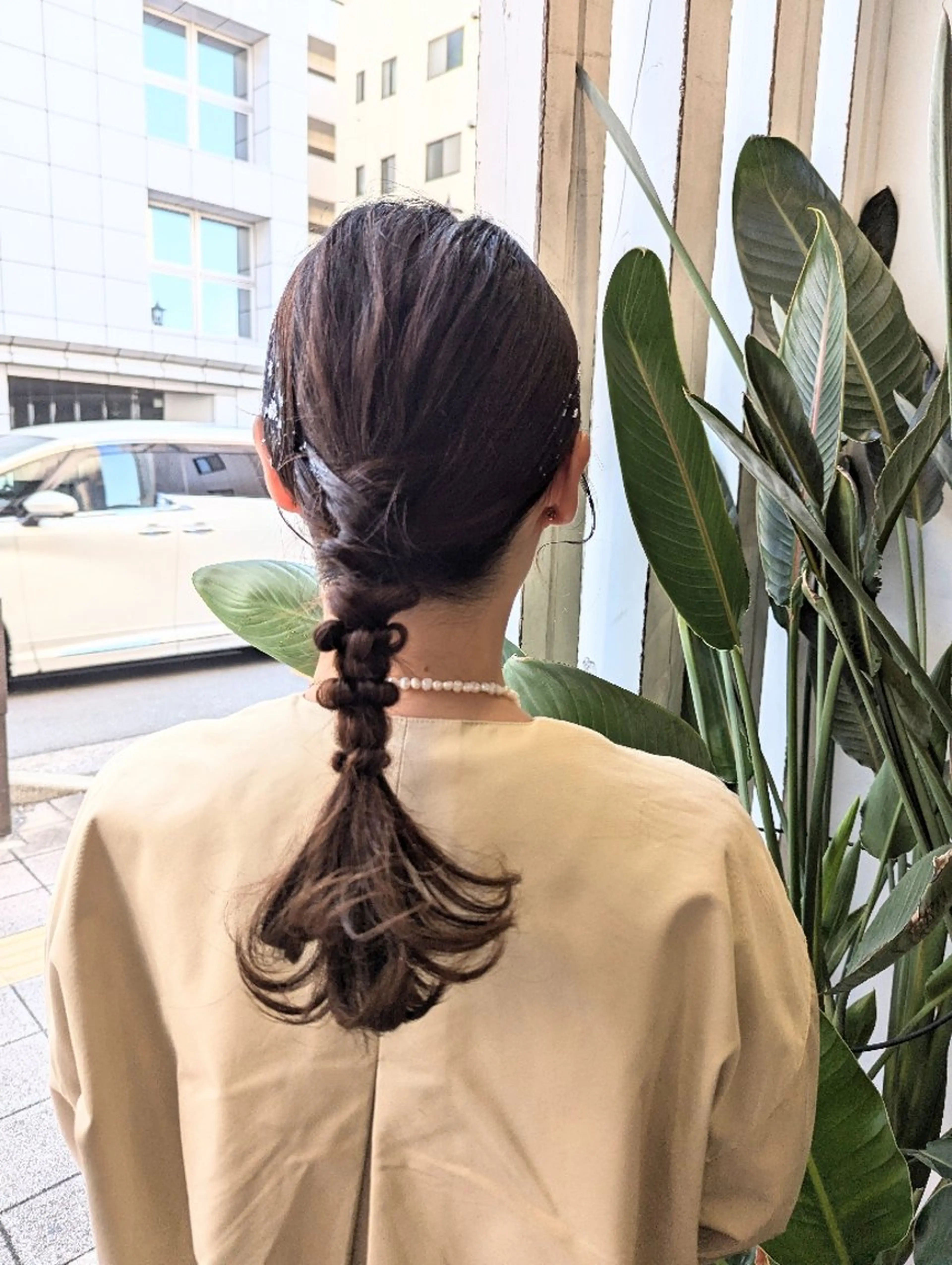 ヘアアレンジ 髪質改善アンブリーチ 店長みやけななのヘアスタイル
