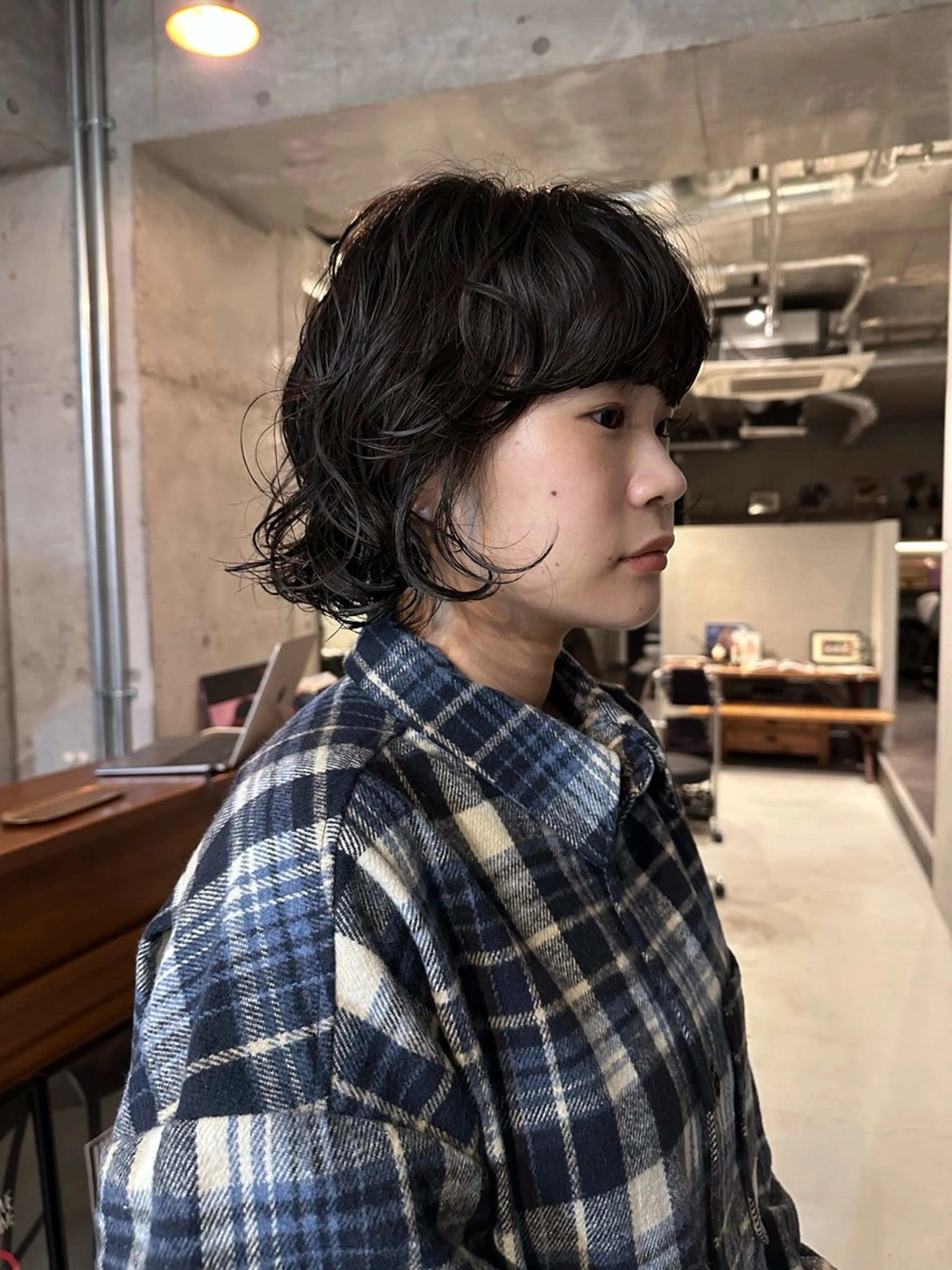 ショート ボブ カット パーマ トリートメント 前野 日奈のヘアスタイル