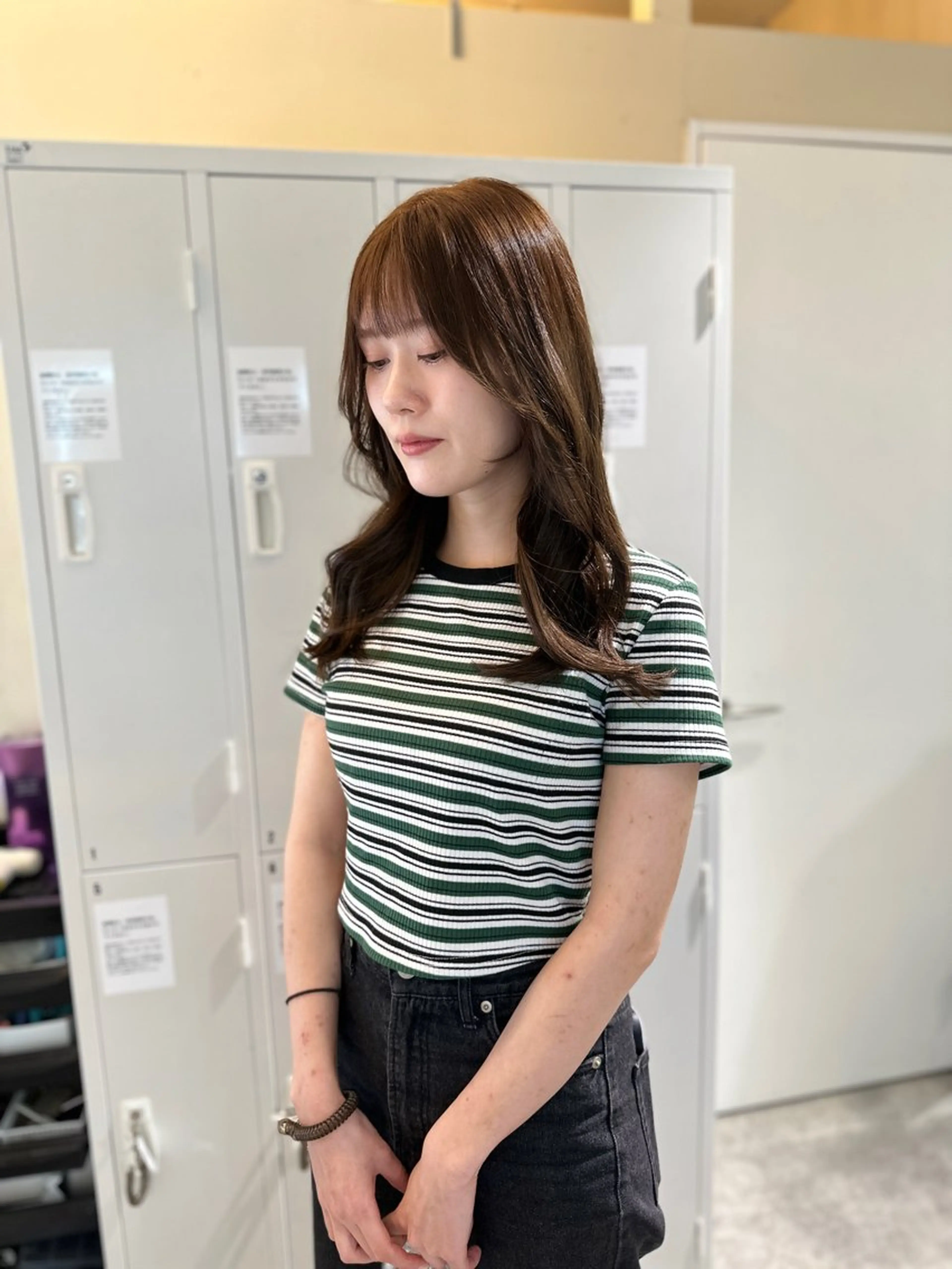 ロング カラー カット ヘアカラー トリートメント opus 店長大和 レイヤー/赤み消しのヘアスタイル