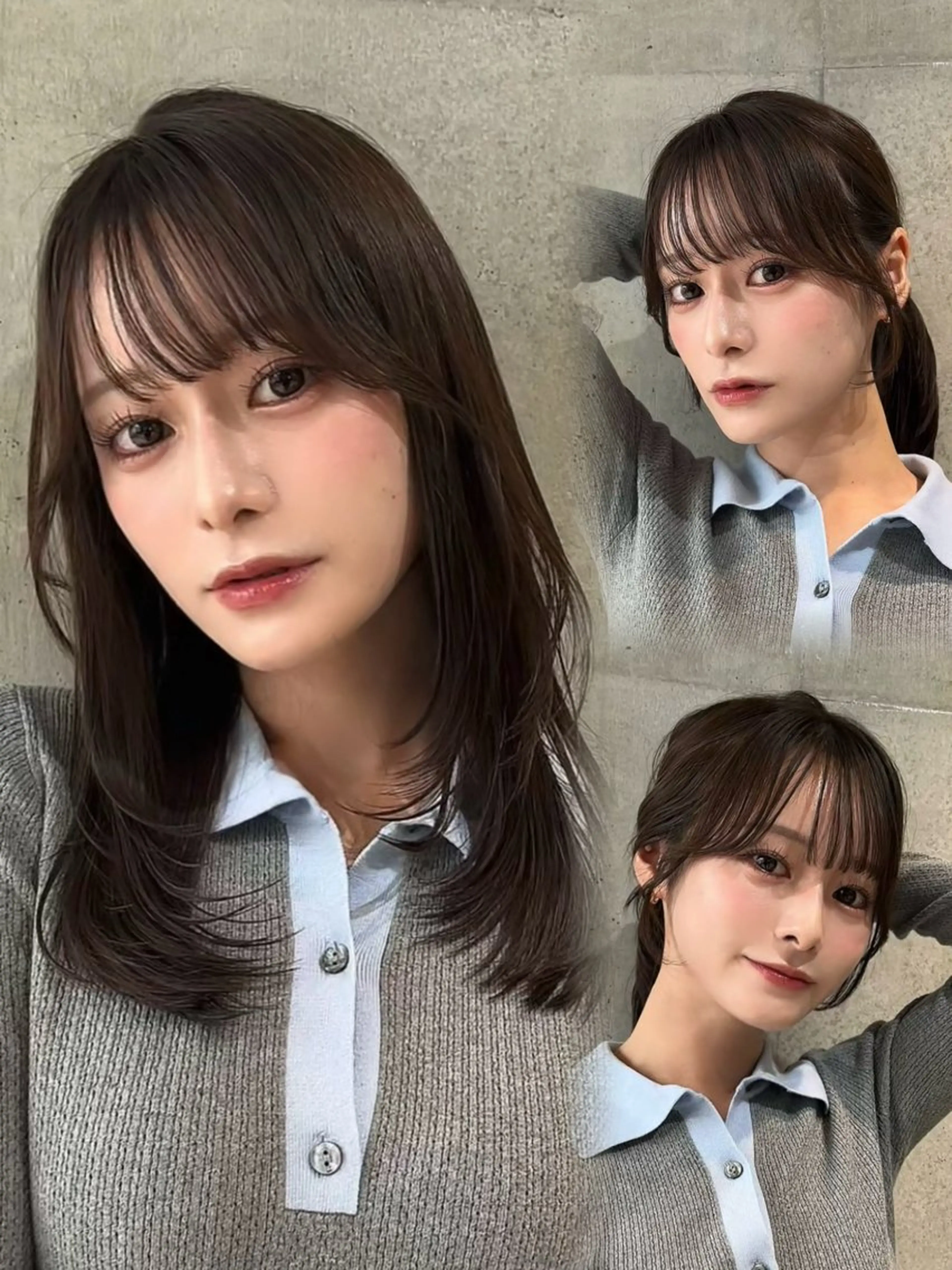 セミロング カラー カット ヘアカラー トリートメント 🌫️大人韓国ヘア 🌫️naoyaのヘアスタイル