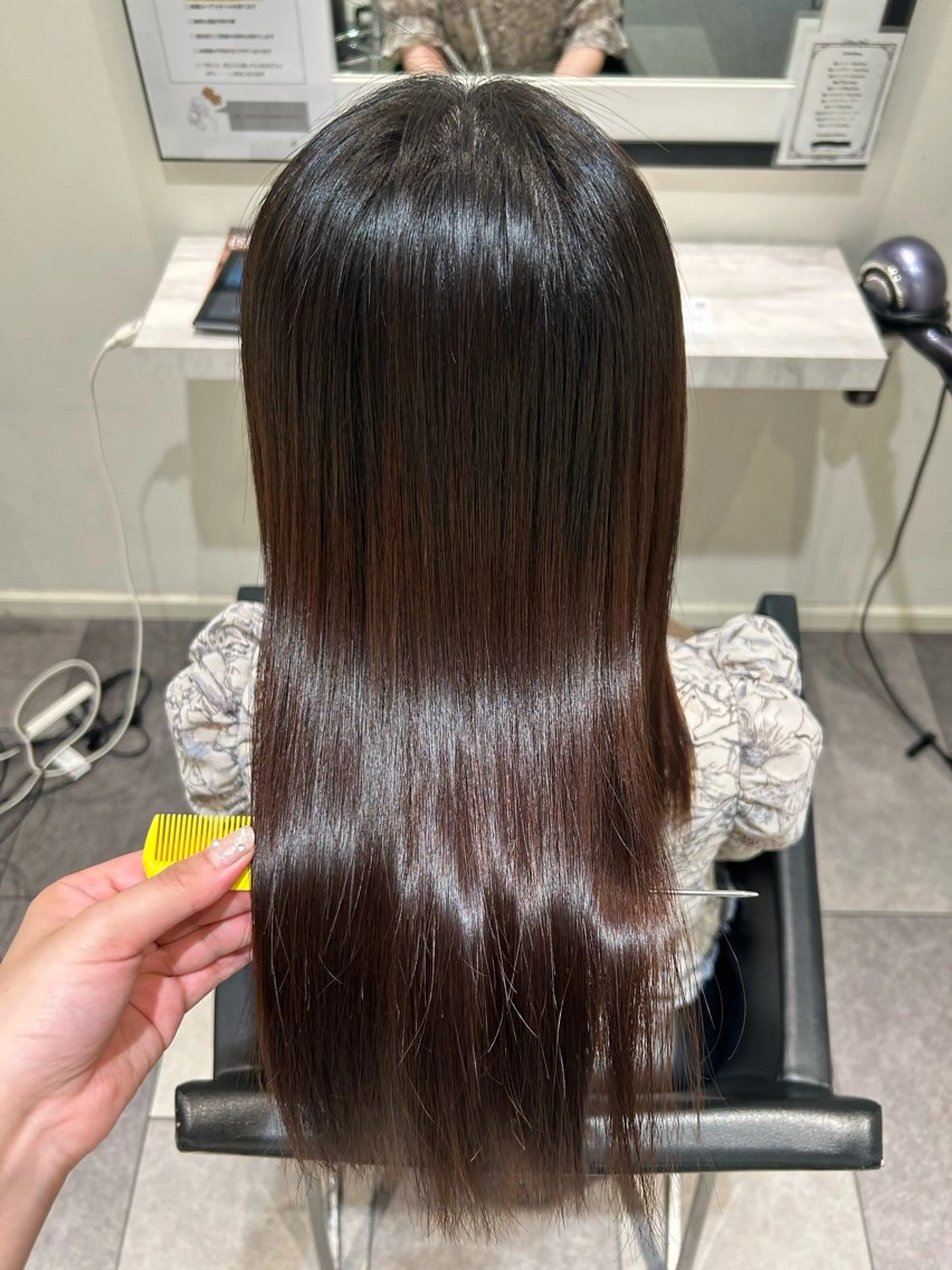 ロング 縮毛矯正 トリートメント K-two NAGOYA所属・山村 沙耶香のヘアスタイル