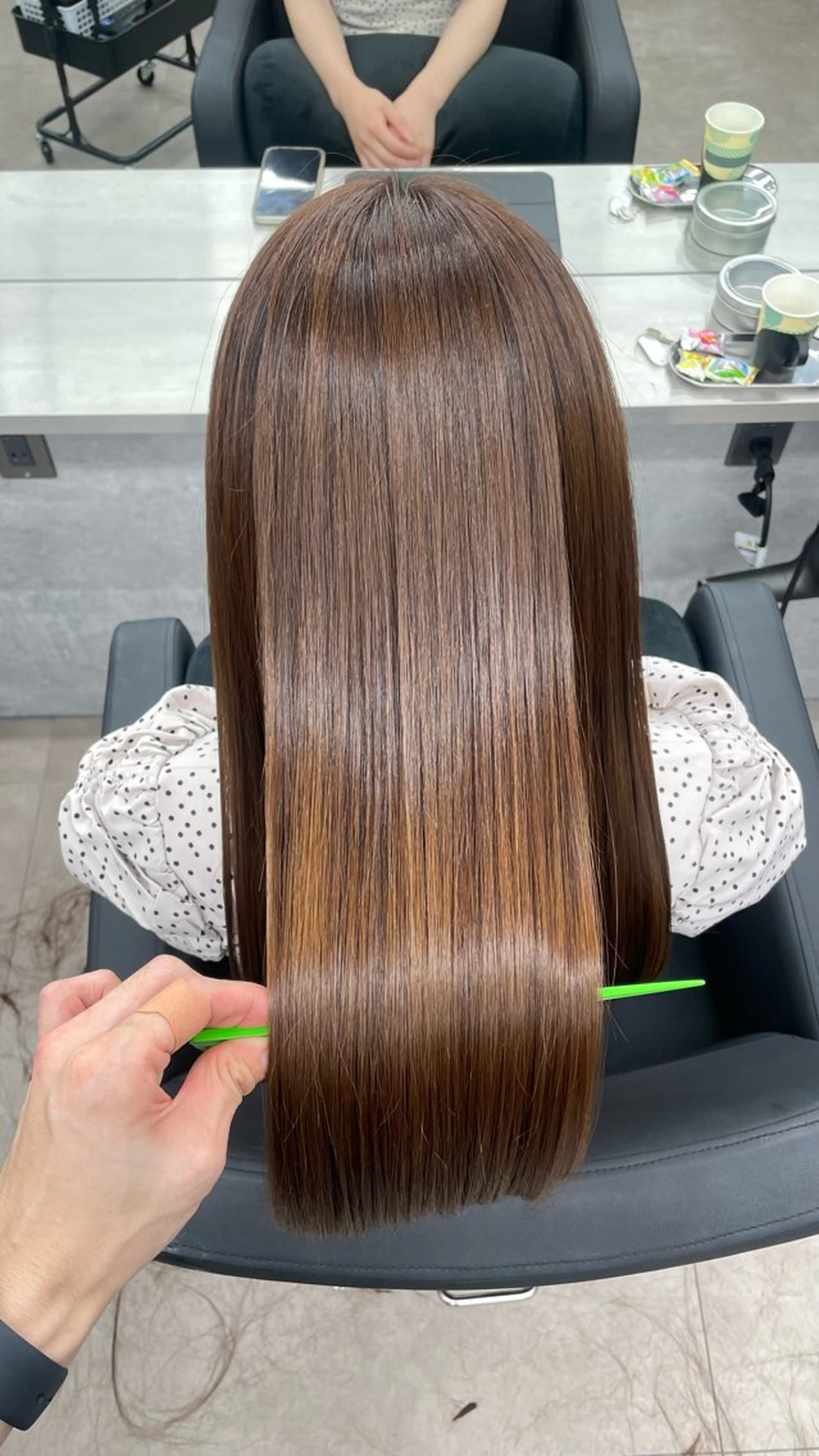 ロング カット ヘアカラー トリートメント 🦄髪質改善トリー トメント🦄イリスのヘアスタイル