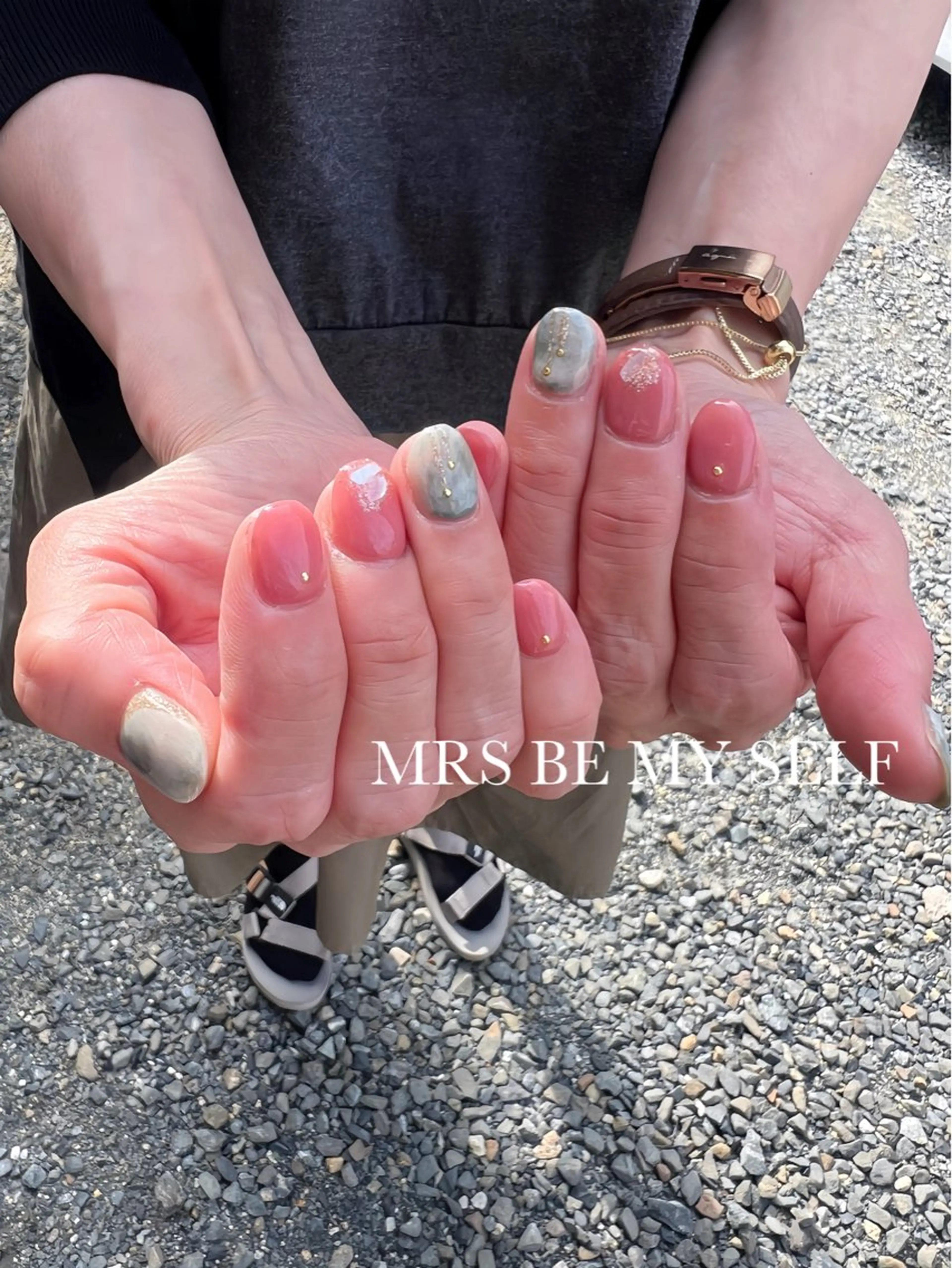 ネイル ニュアンスネイル オフィスネイル ハンドネイル MRS/ miyu🎀のネイルデザイン