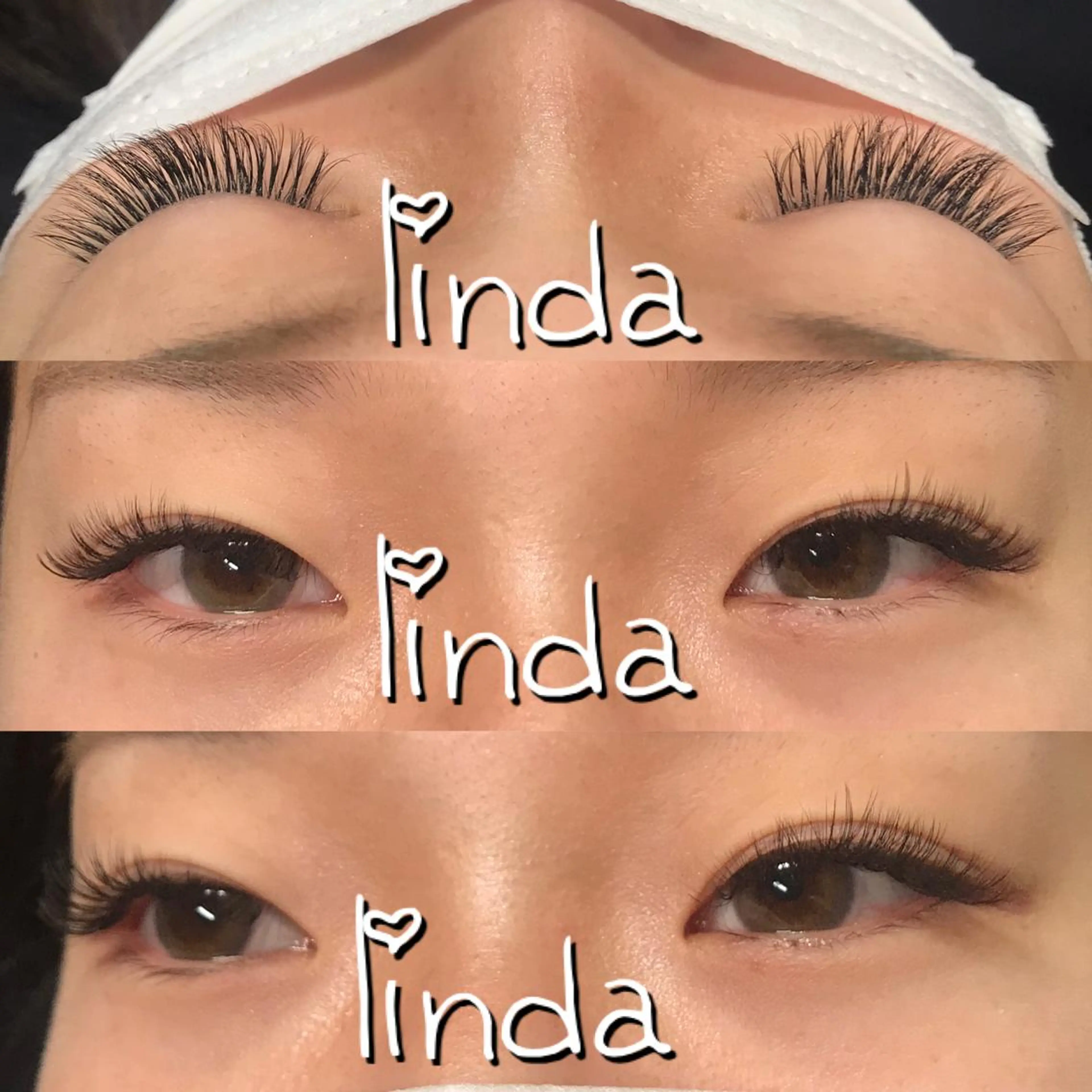 マツエク・マツパ 付け放題 ナチュラル ボリュームラッシュ linda lashesのマツエク・マツパデザイン