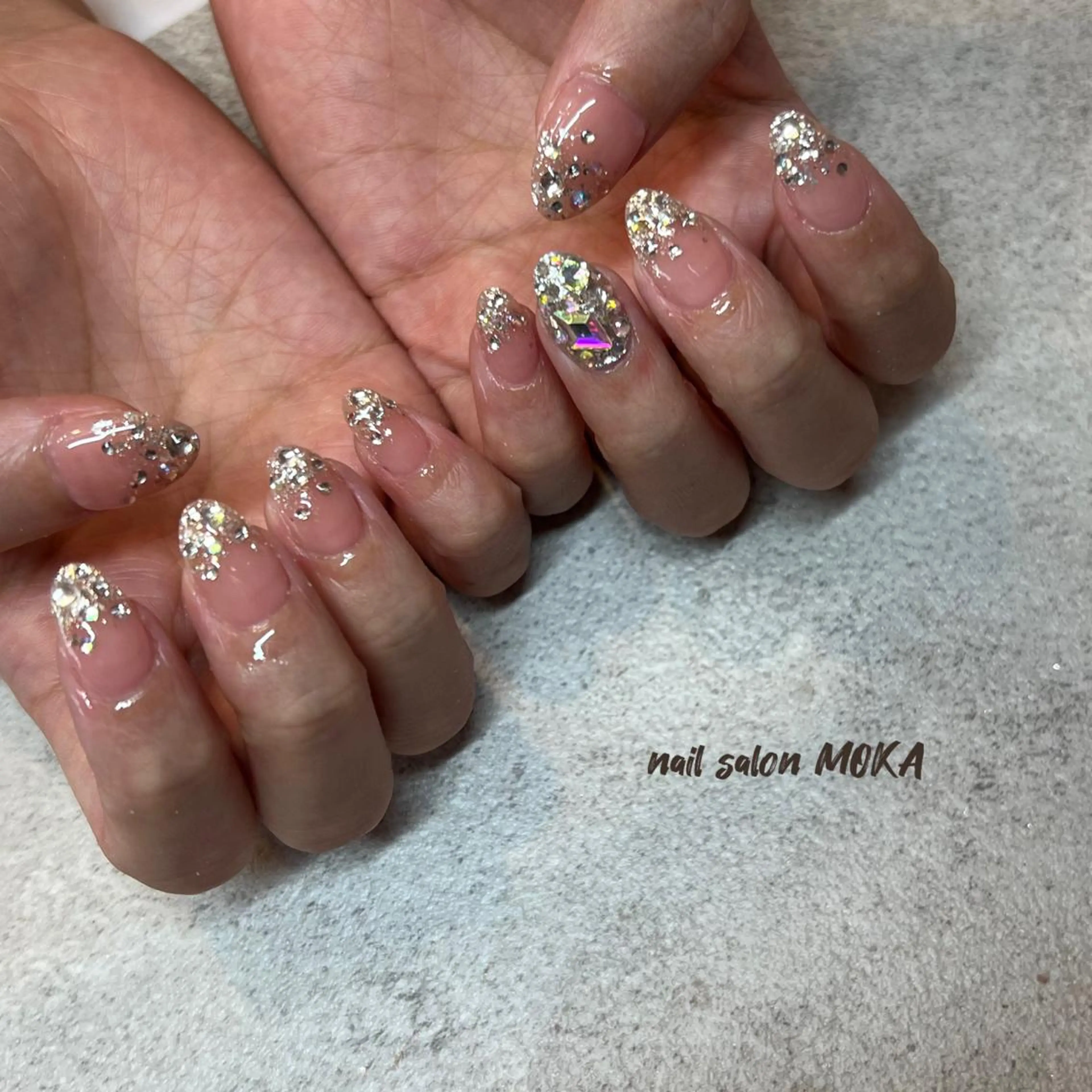 ネイル ブライダルネイル ハンドネイル nail salon MOKAのネイルデザイン