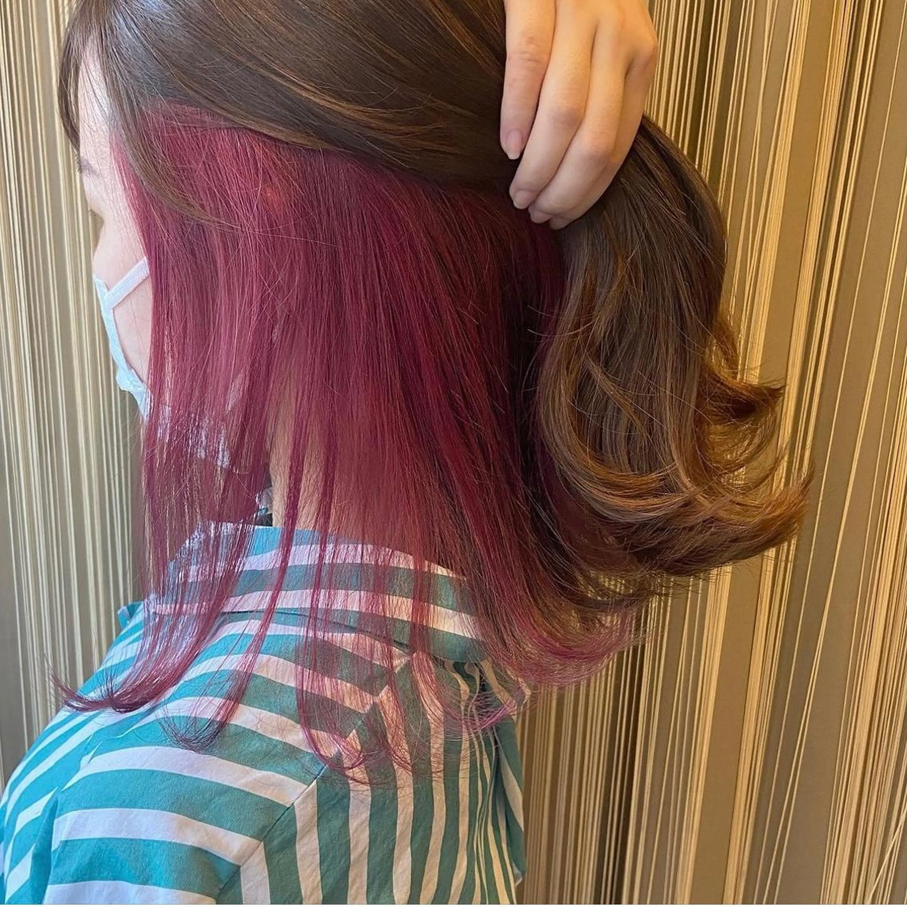 カラー ピンクカラー ヘアカラー トリートメント アトリエシルク 大宮店所属・【ブリーチカラー】 ハマダマユのヘアスタイル