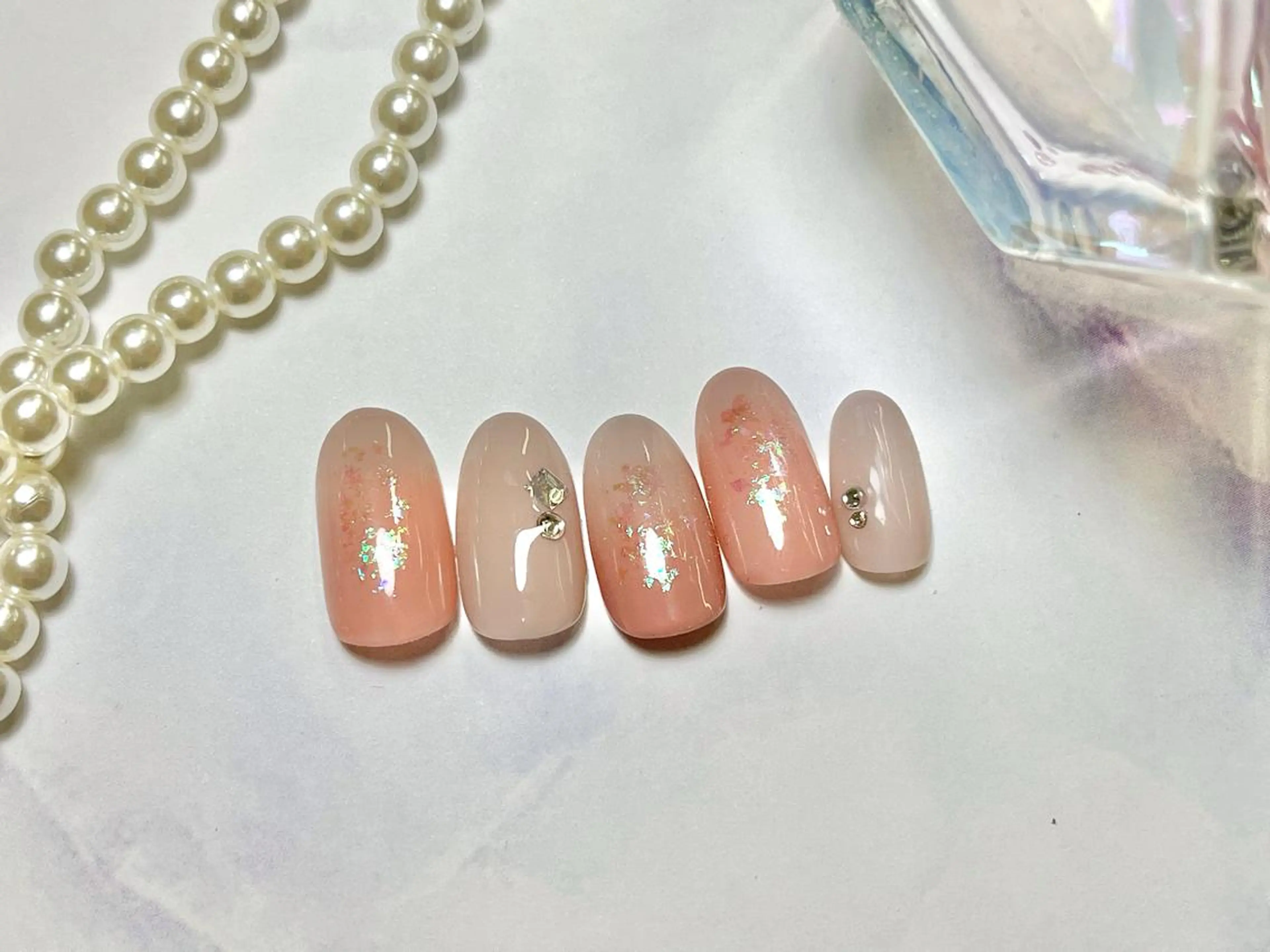 ネイル ハンドネイル ネイルPetit Ribbonのネイルデザイン