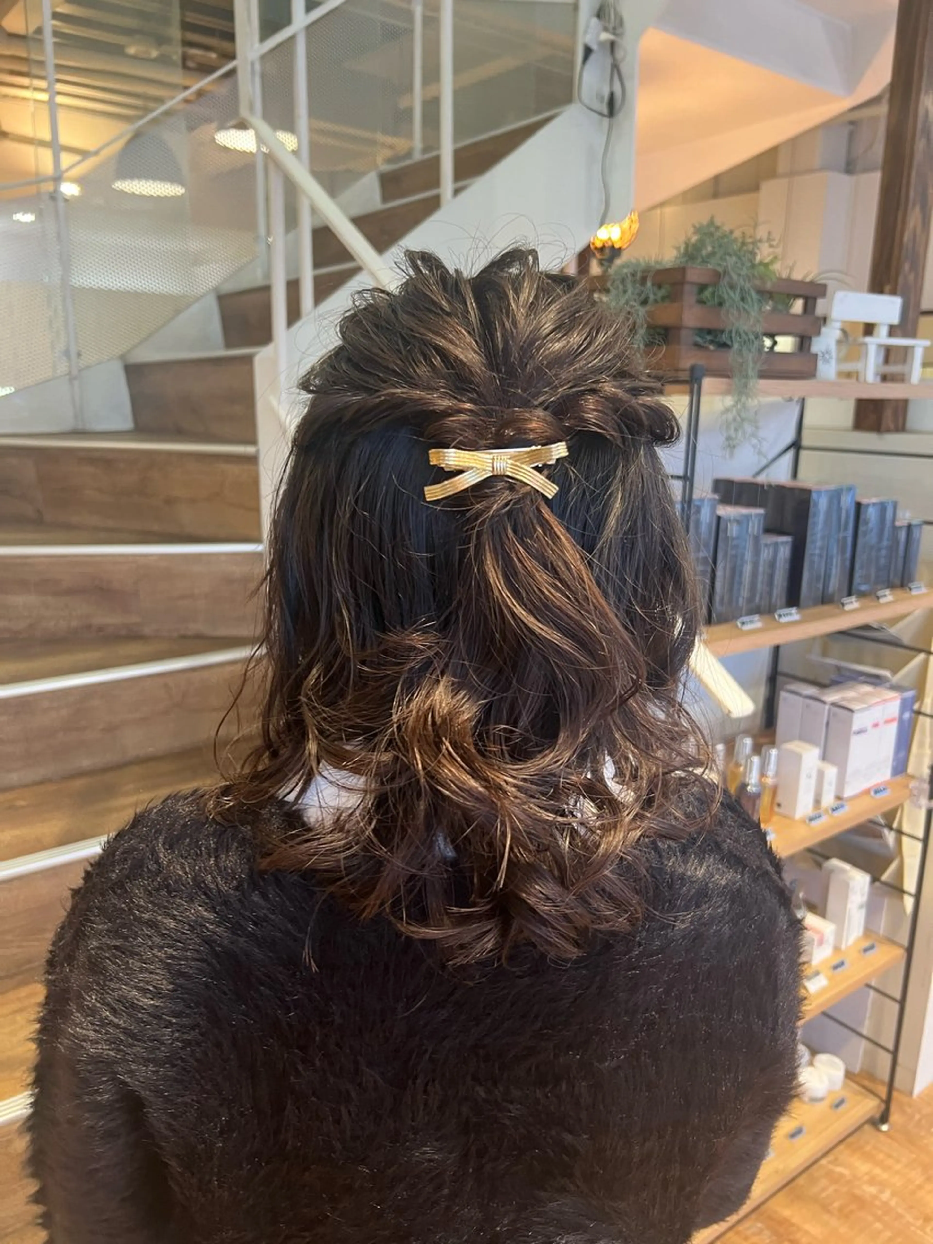 ヘアアレンジ ハーフアップ ヘアセット インナーカラー♡ Nanakoのヘアスタイル