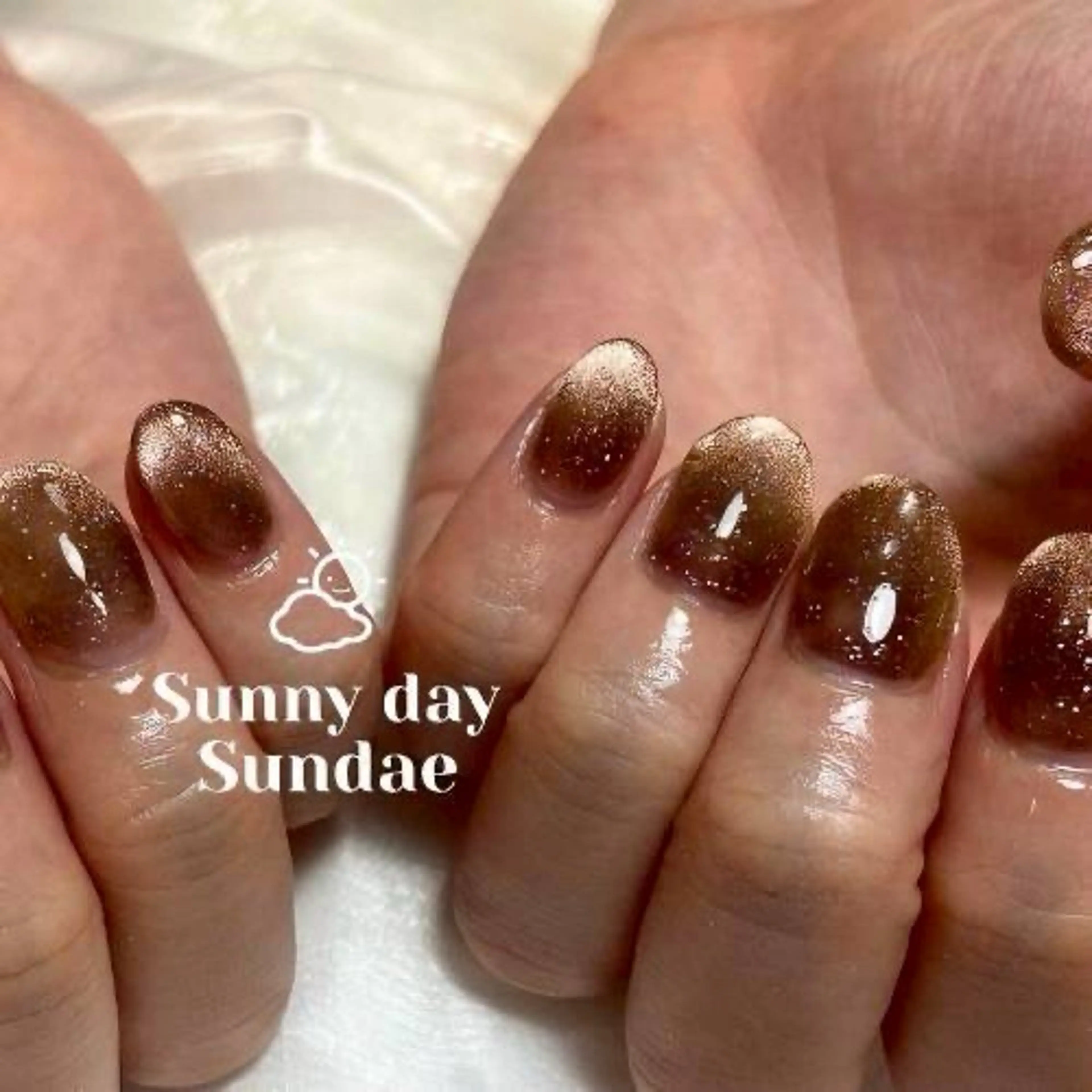 ネイル ジェルネイル マグネットネイル パラジェル ハンドネイル mako 🌷のネイルデザイン