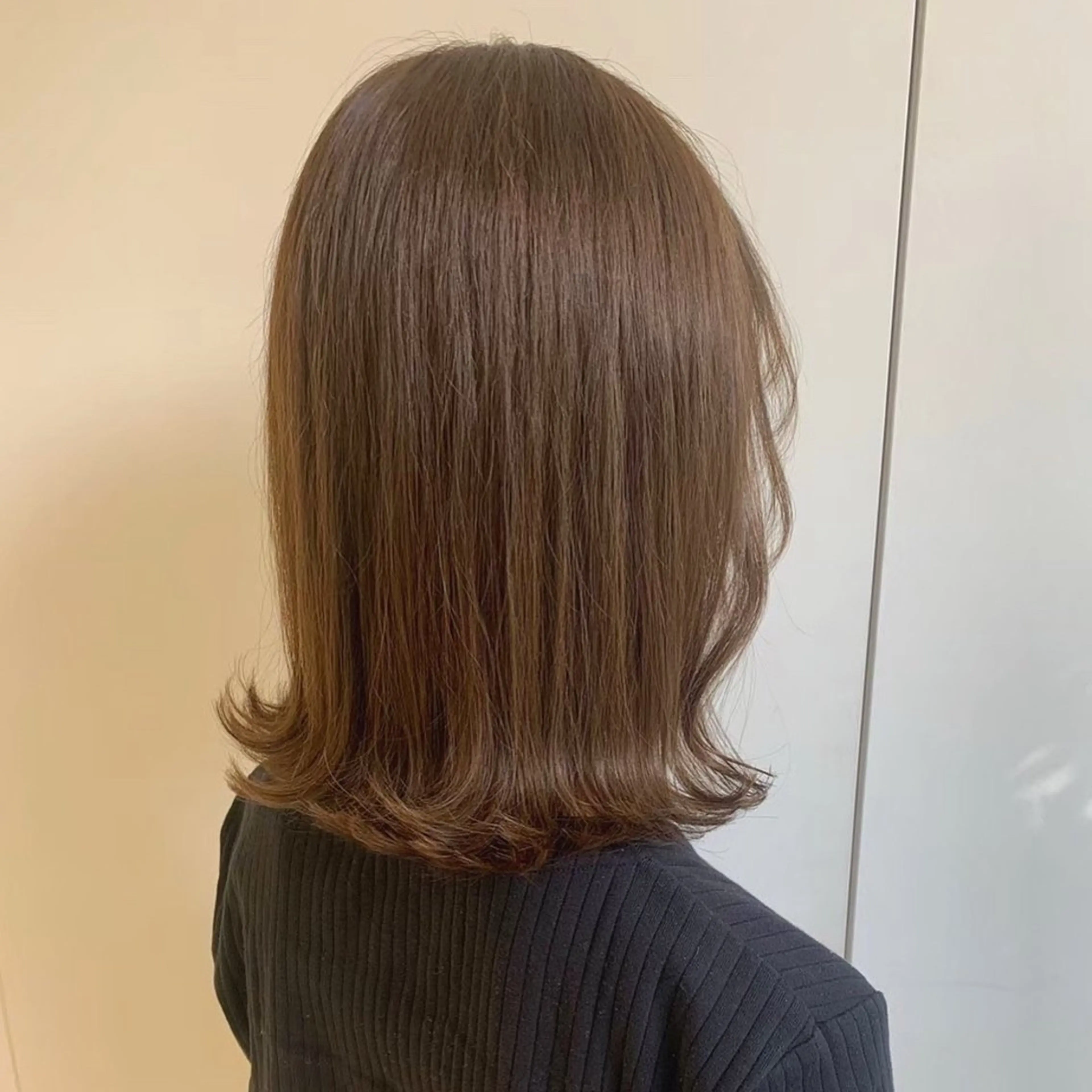 ミディアム カラー ベージュカラー ParveMix￤ 出石 菜々🥂のヘアスタイル