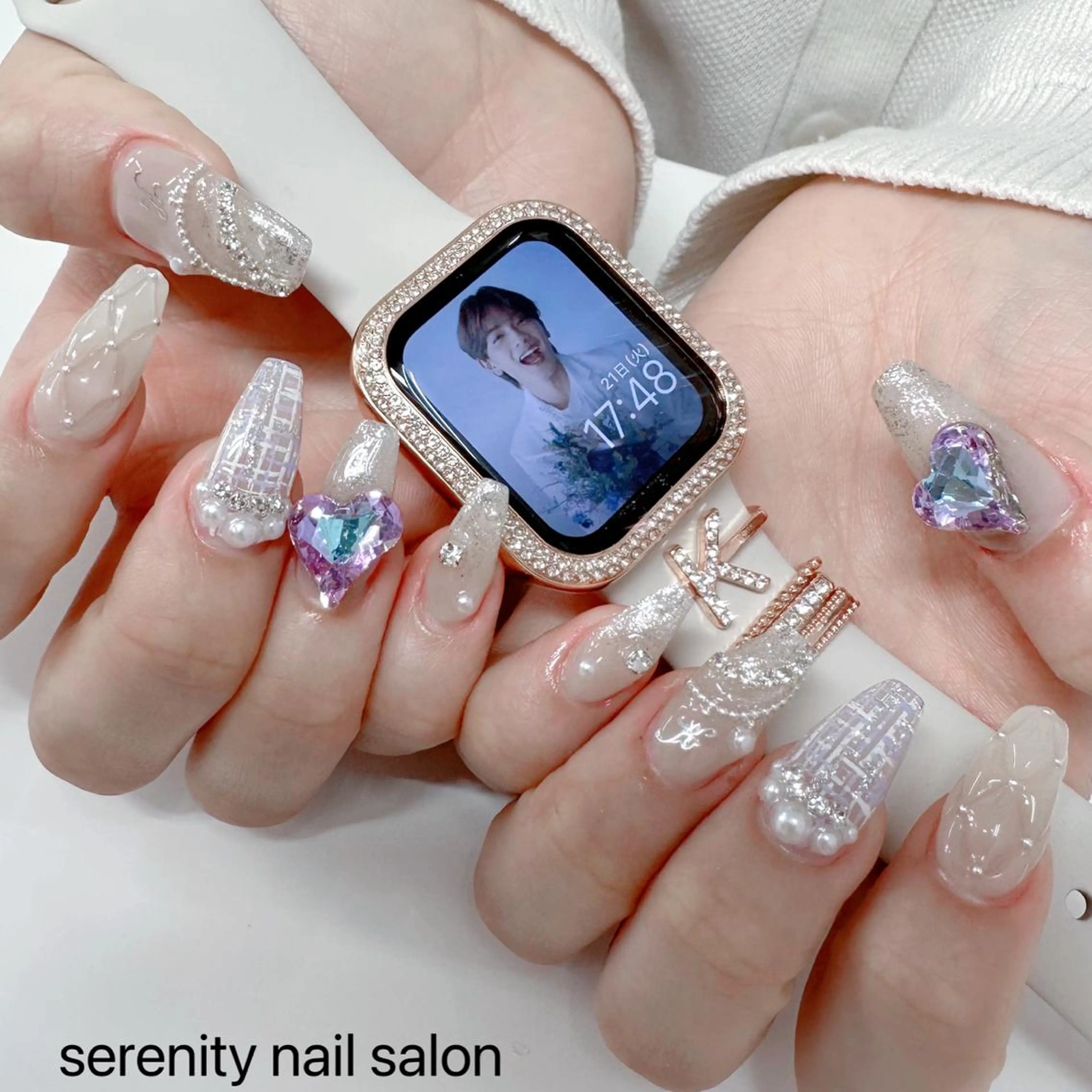 ネイル ハンドネイル ハンドケア ✨Serenity ワンホンネイルのネイルデザイン