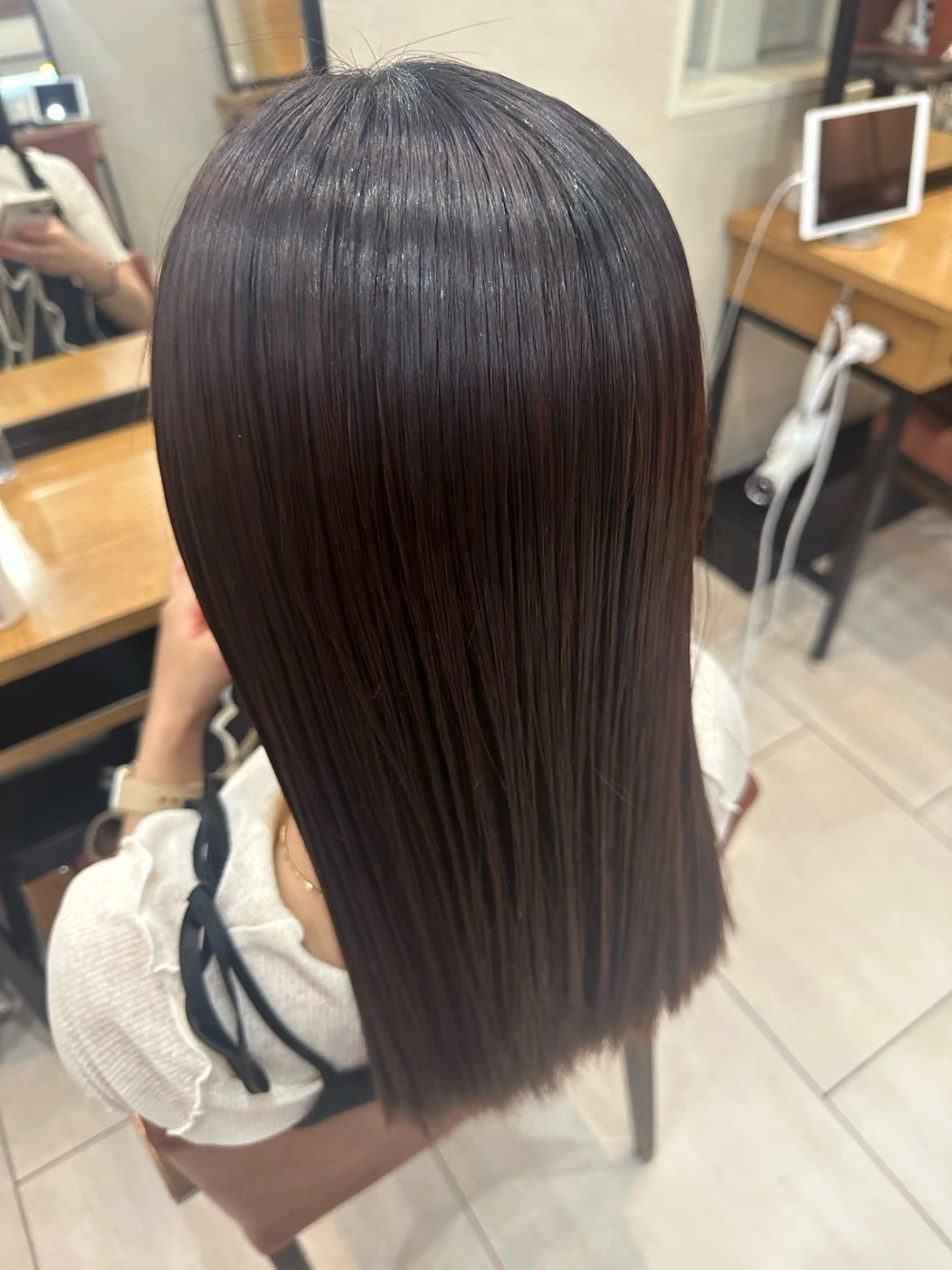 ロング カラー メンズカット/ フェザーパーマ/げんのヘアスタイル