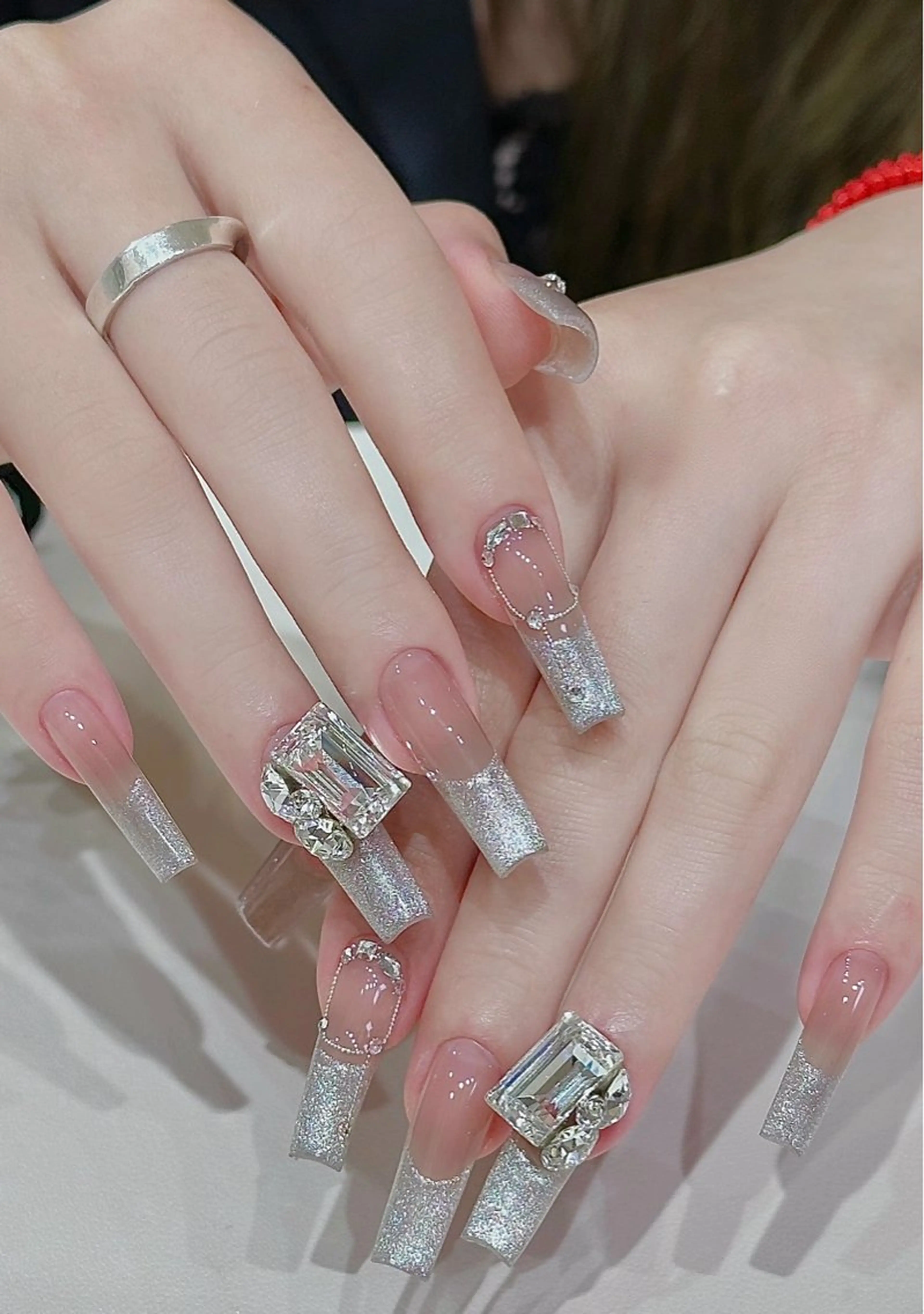 ロング ハンドネイル 長さだし専門店 ROKANAILのネイルデザイン