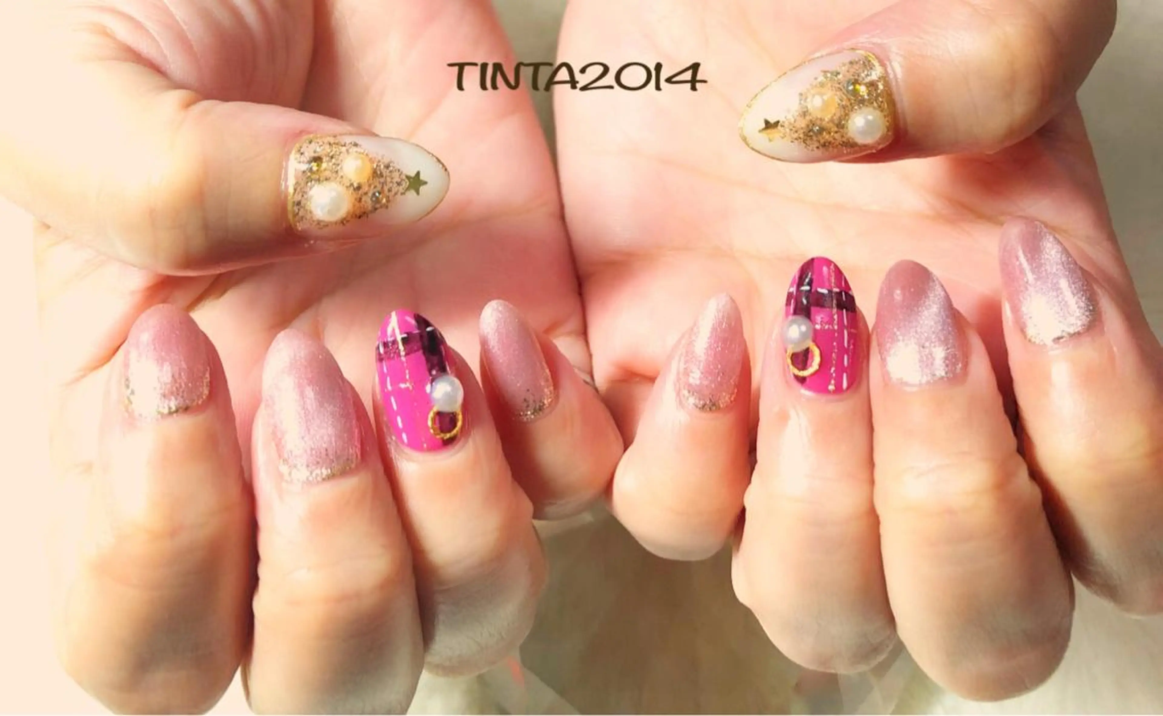 ネイル 冬ネイル クリスマス ネイルサロン ティンタ所属・馬場 典子のネイルデザイン