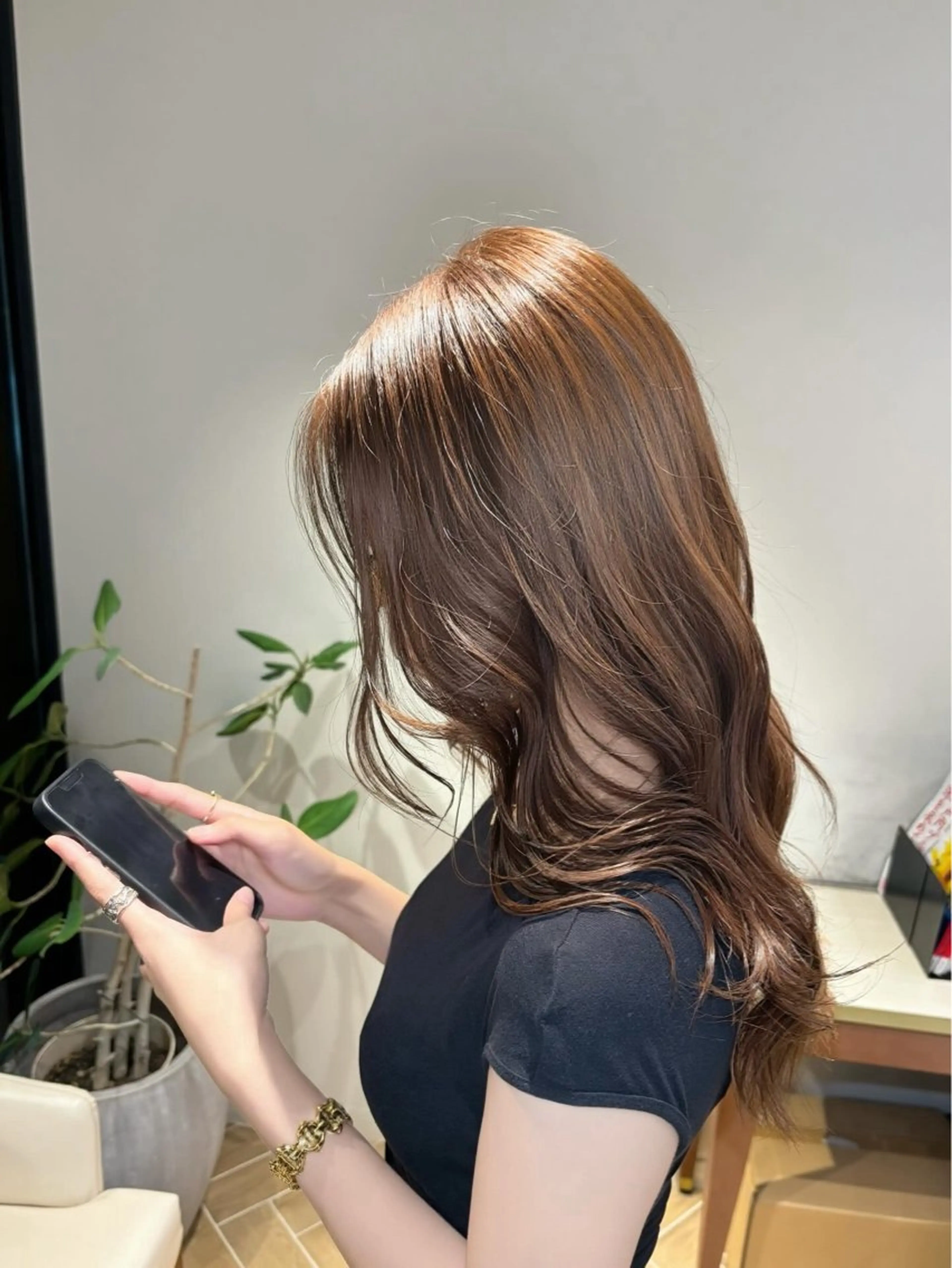 【ブリーチなし】透明感ダブルカラー✖️3step system treatmentの写真