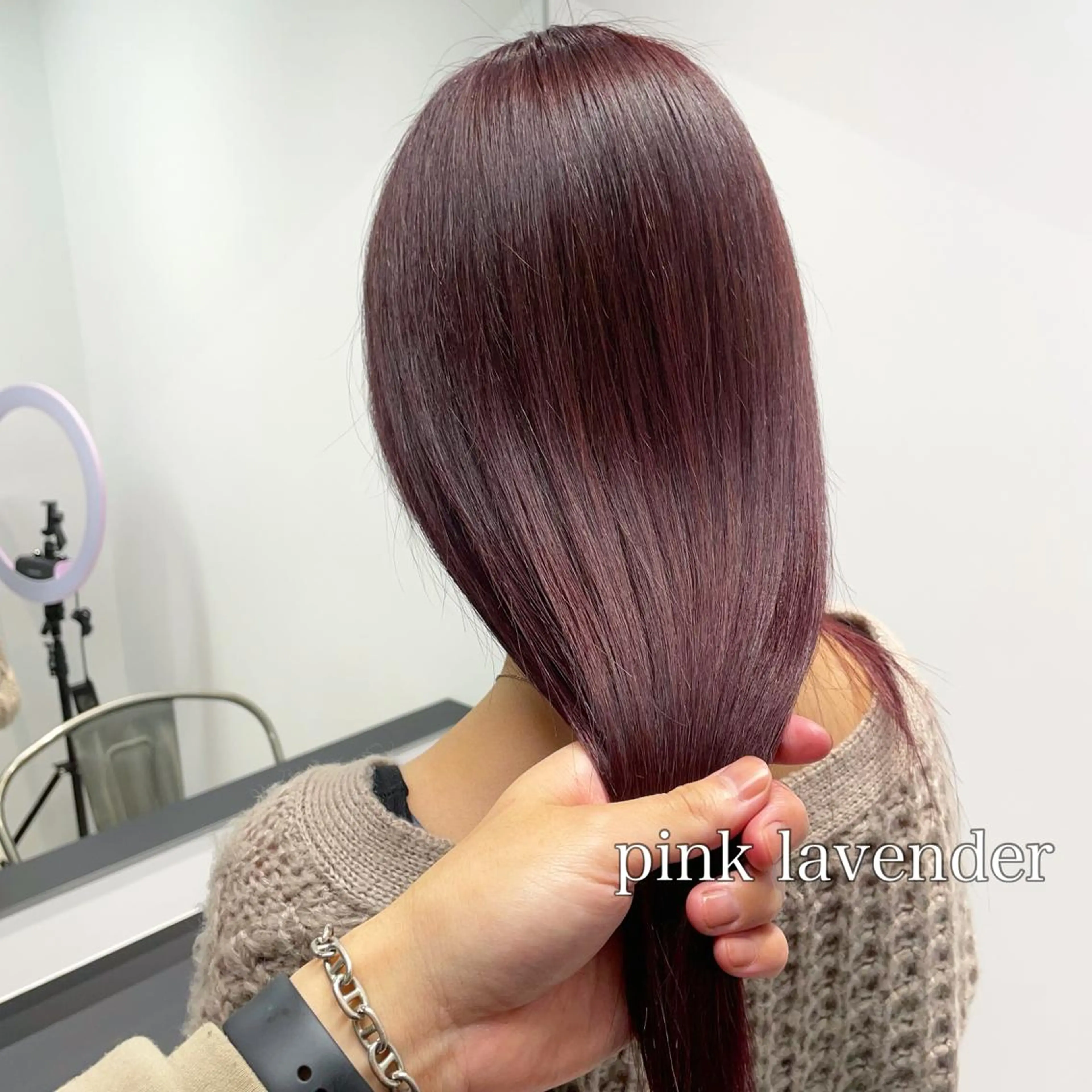 ロング カラー ハイトーンイヤリング カラー清水隆央のヘアスタイル