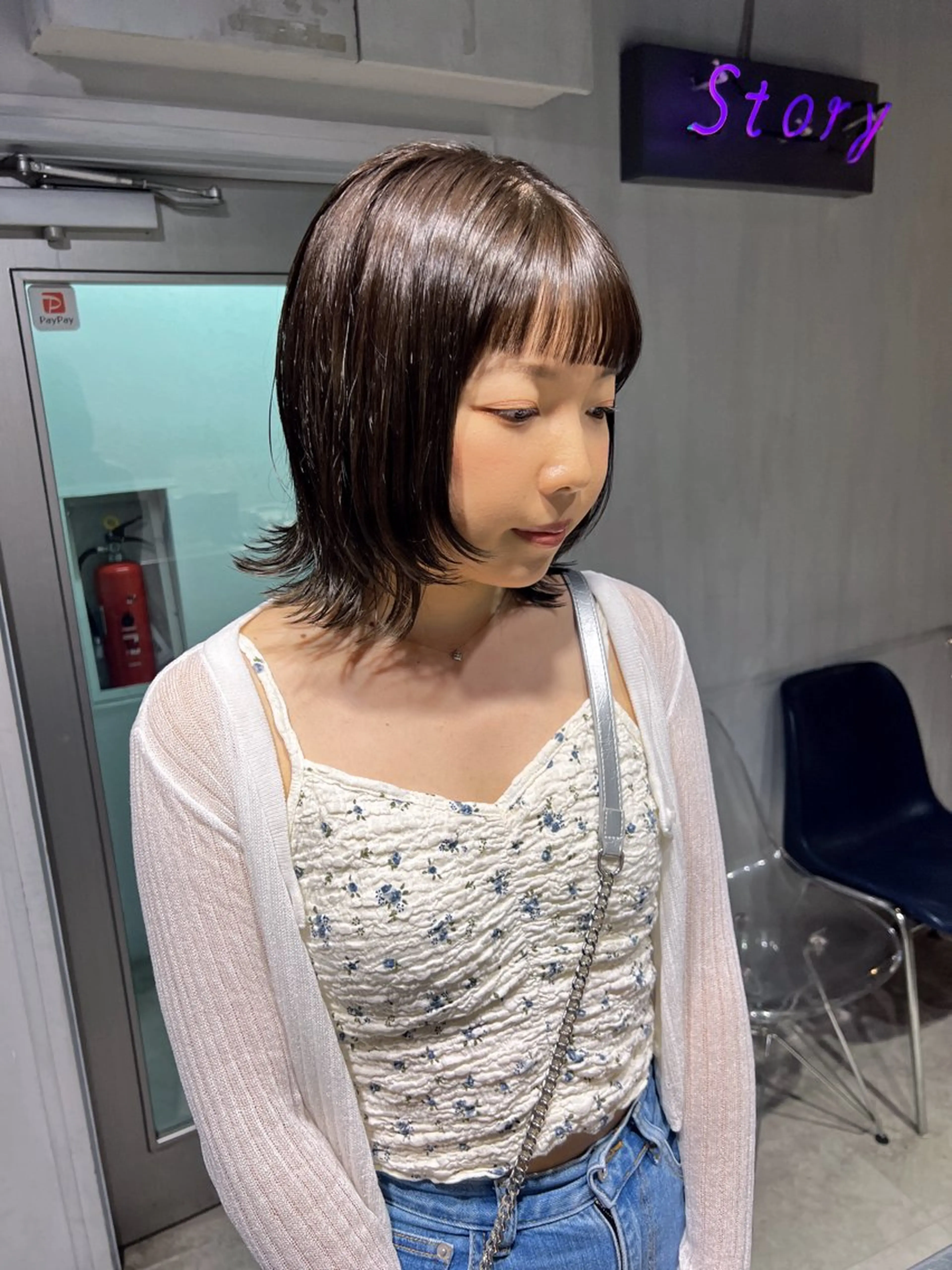 ショート カラー カット ヘアカラー NANAMI🩵 大人可愛い韓国ヘアのヘアスタイル