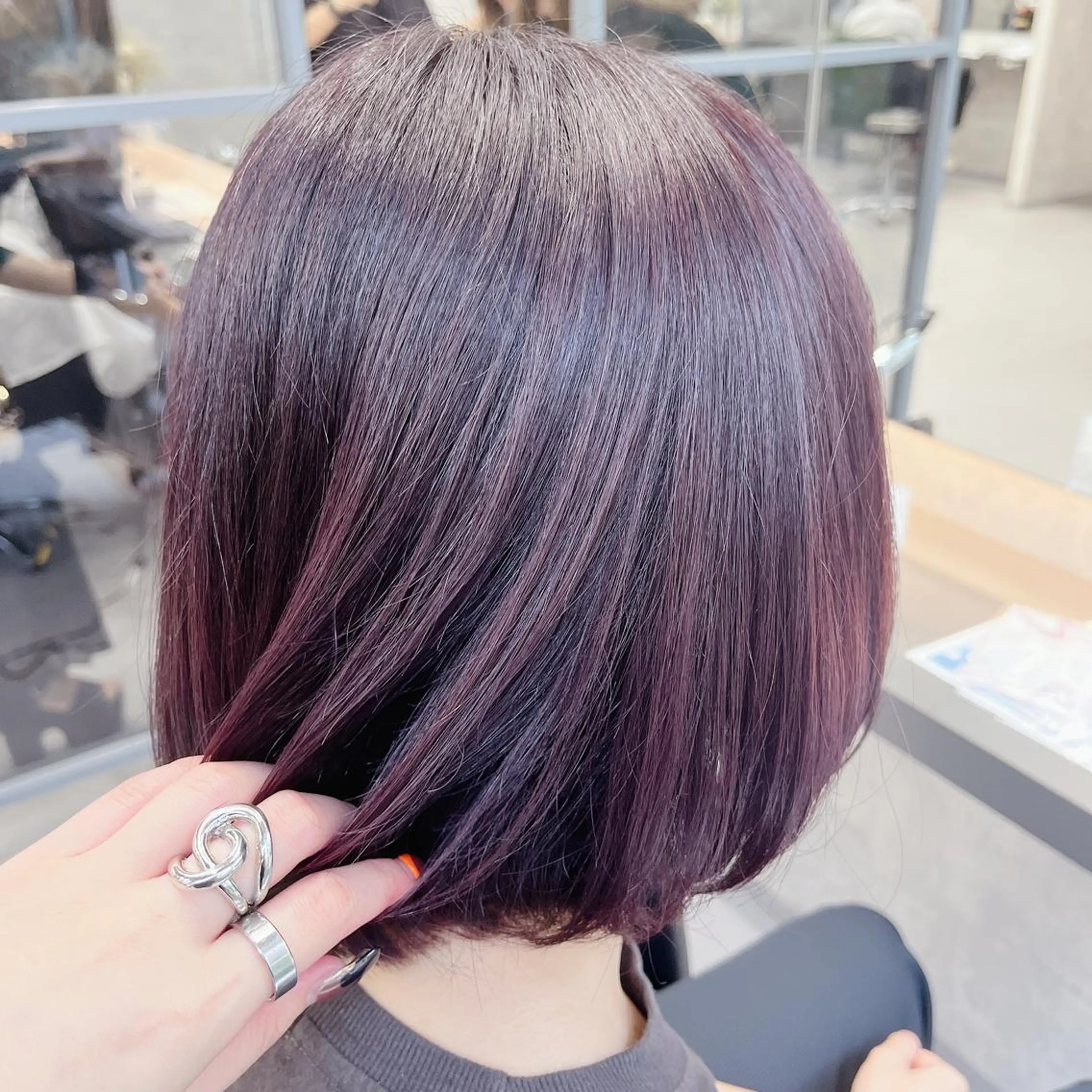 ミディアム カラー ヘアアレンジ マツエク・マツパ 口コミ高評価👍✨ フチタミサオ🦋のヘアスタイル