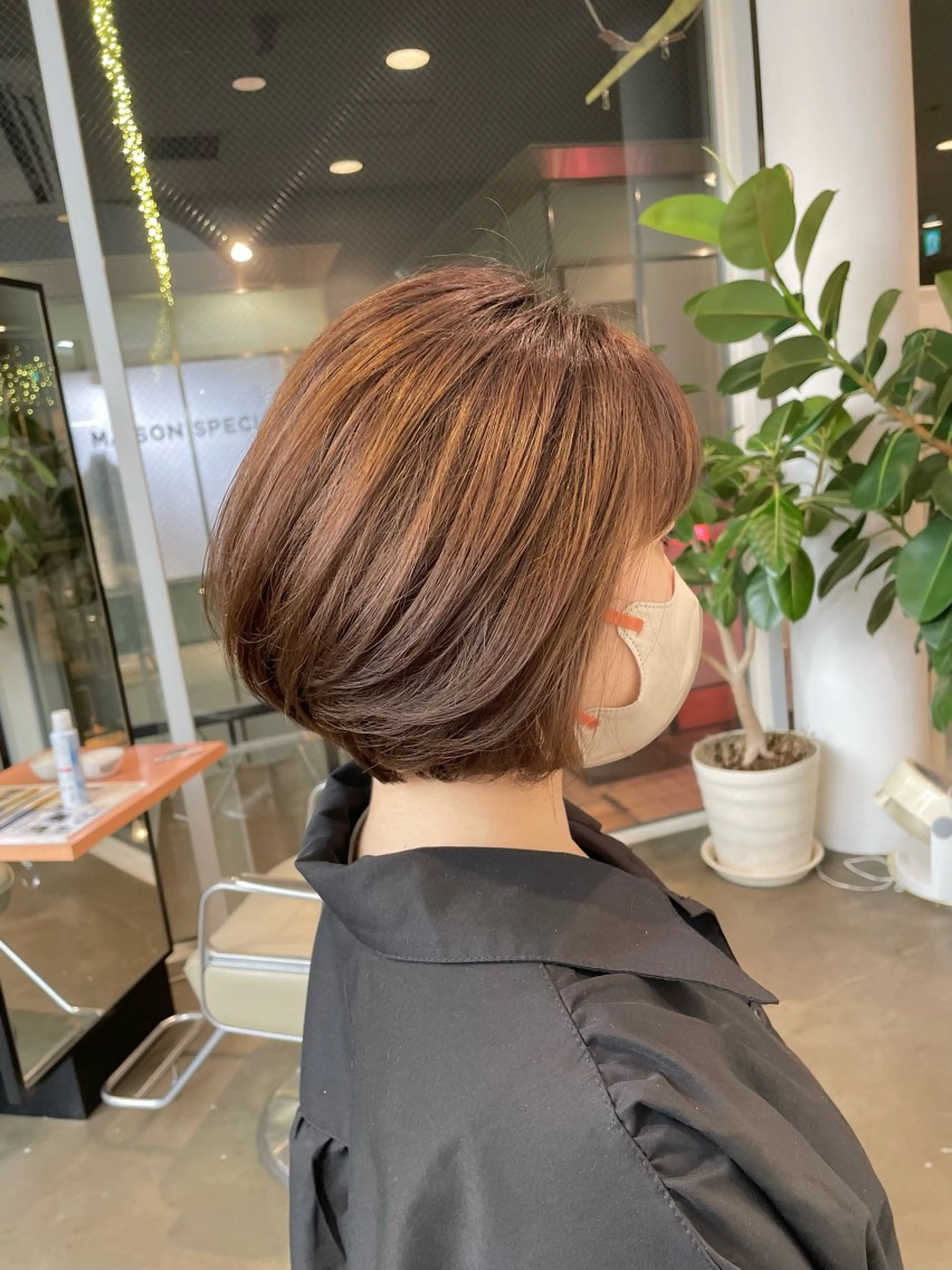 ショート カット トリートメント ヘアセット 🍑まき/カット /髪質改善カラー🍑のヘアスタイル