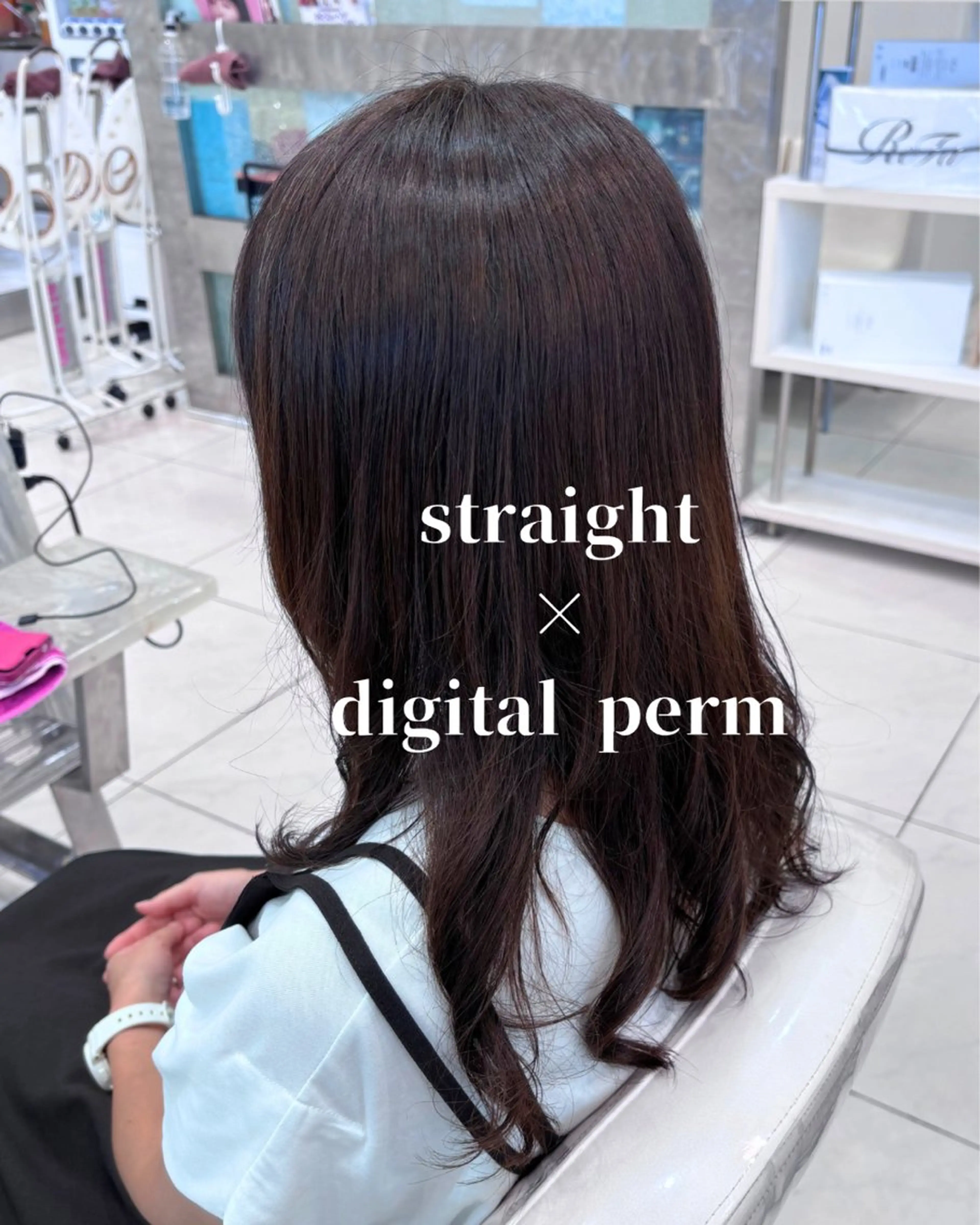 🐧需要あります！🐧髪質改善ストレート&毛先パーマ　カット＋デジタルパーマ＋縮毛矯正の写真