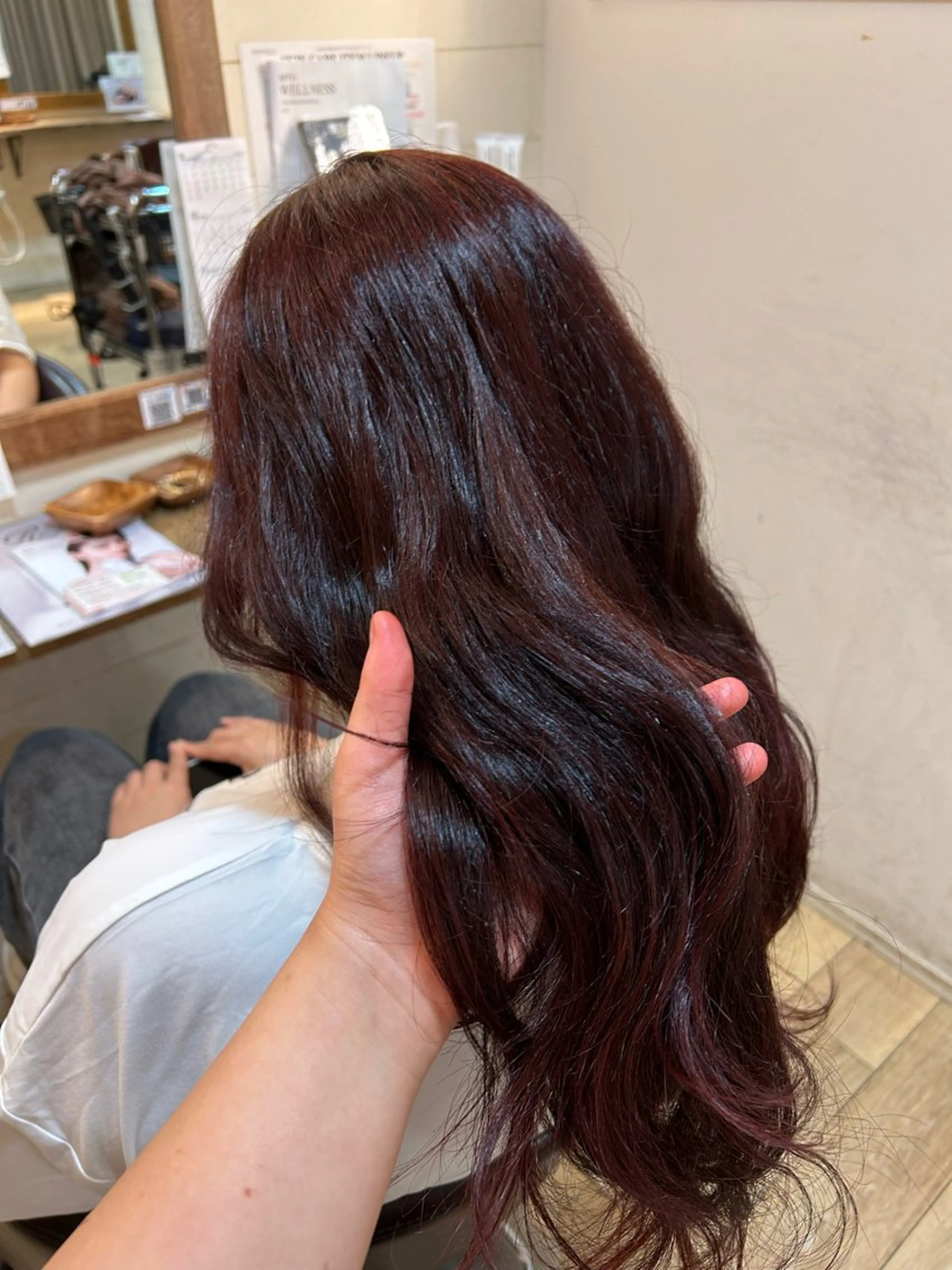ロング 松永 直子のヘアスタイル