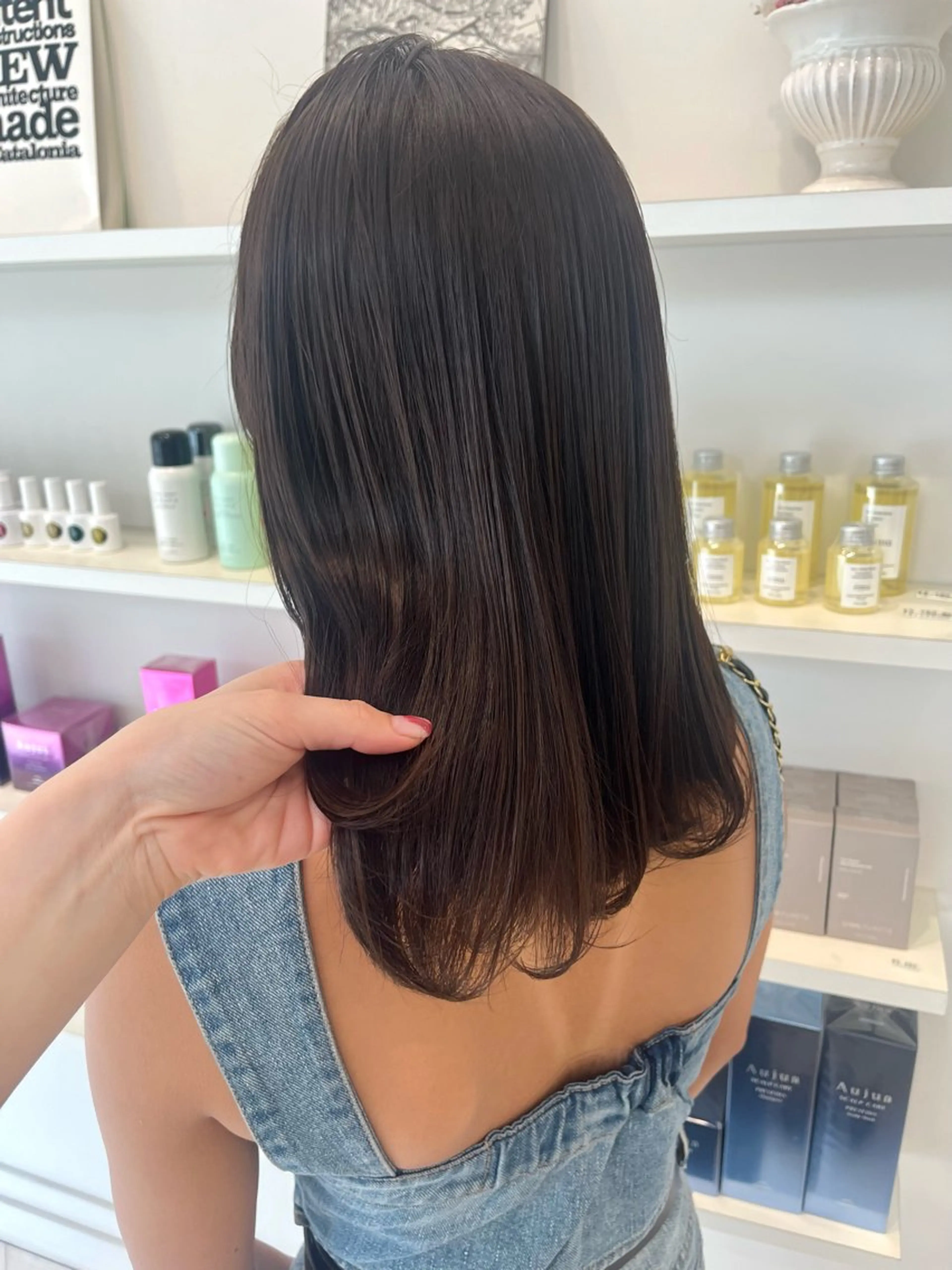 ミディアム 髪質改善 トリートメント カット ヘアカラー トリートメント ParveMix /石田 佳澄🩶のヘアスタイル