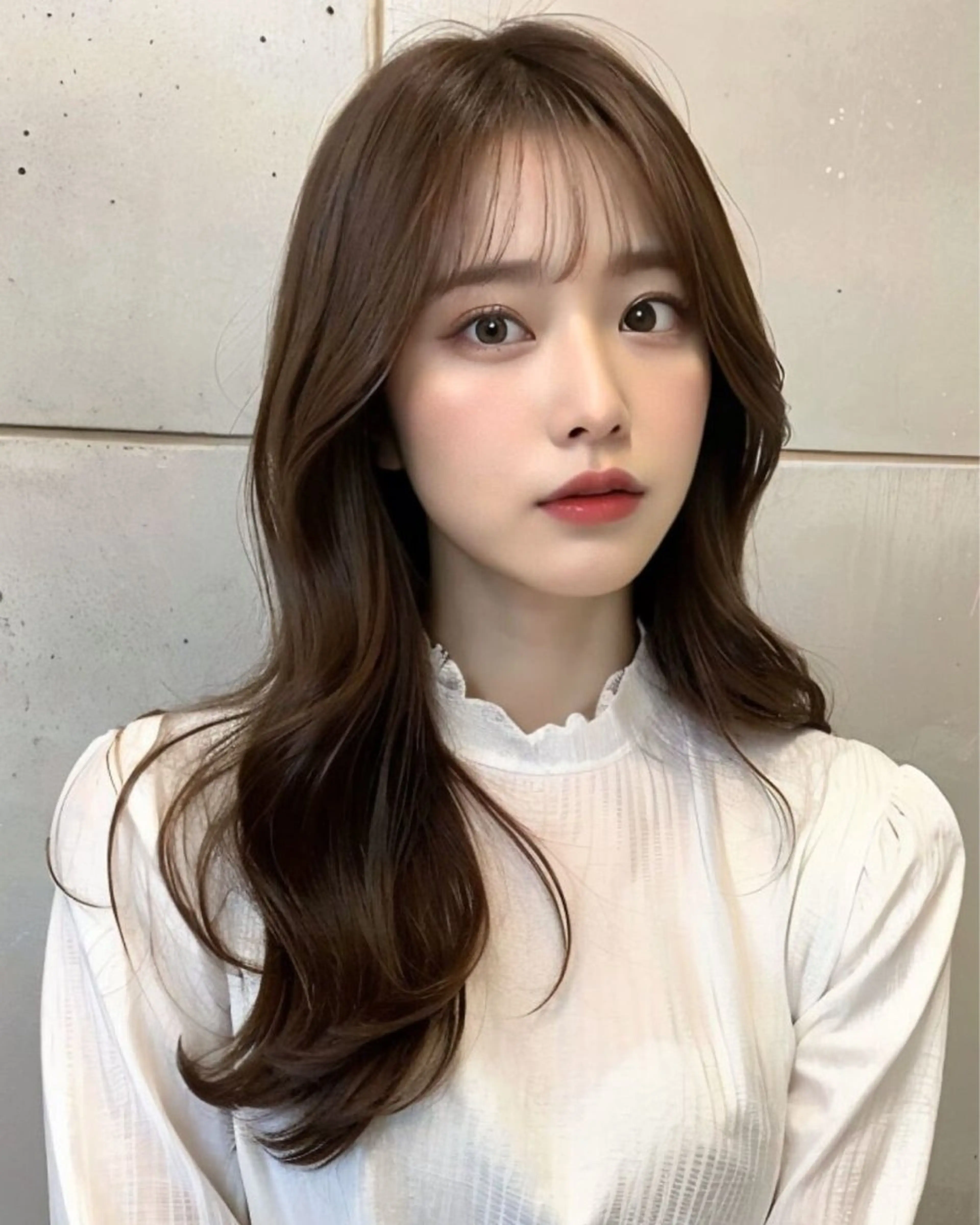 ロング カット トリートメント ☁️透明感カラー☁️ エリカワ ノア☁️のヘアスタイル