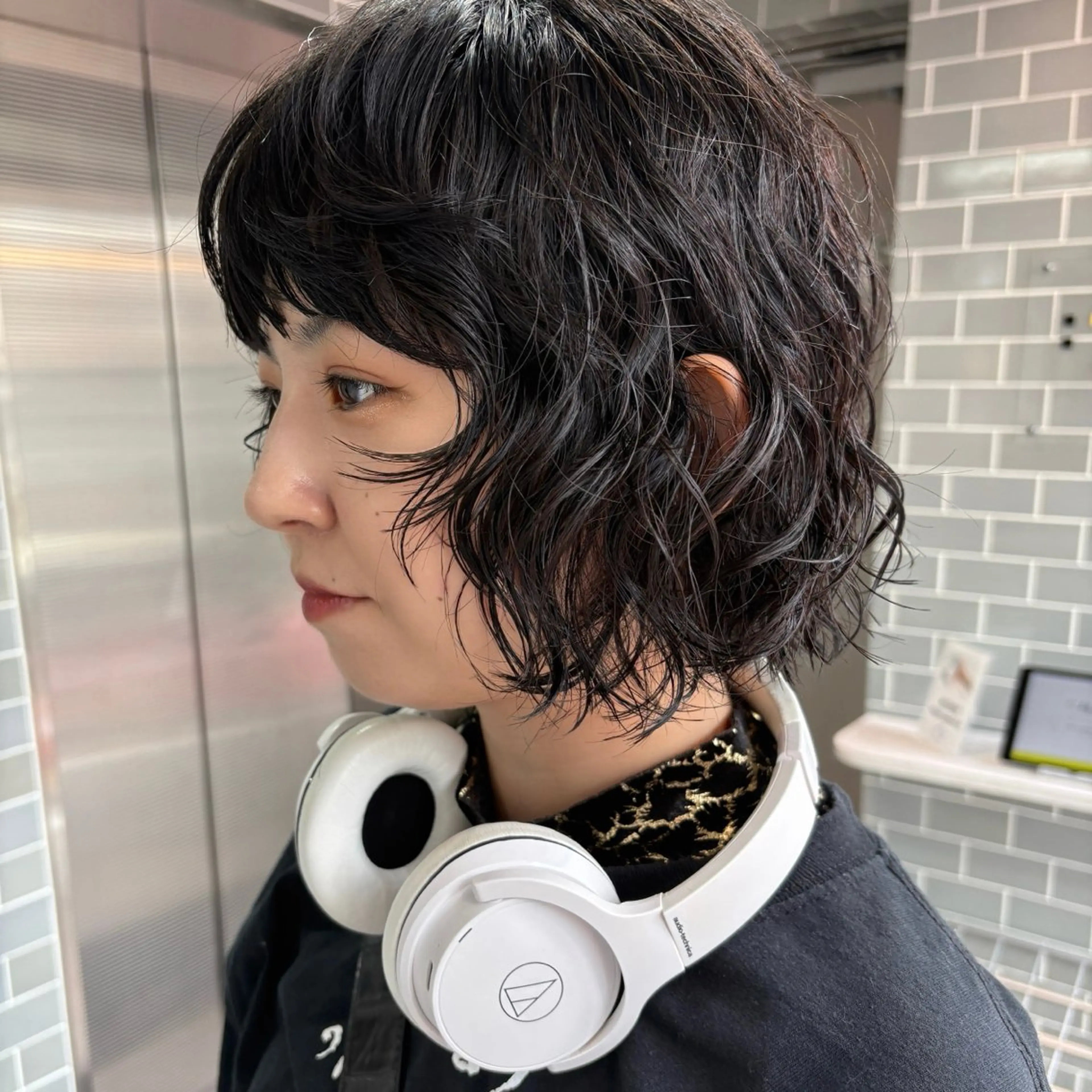 ショート パーマ ボブ FBeauty 青山店所属・透明感カラー& 外国人風パーマのヘアスタイル