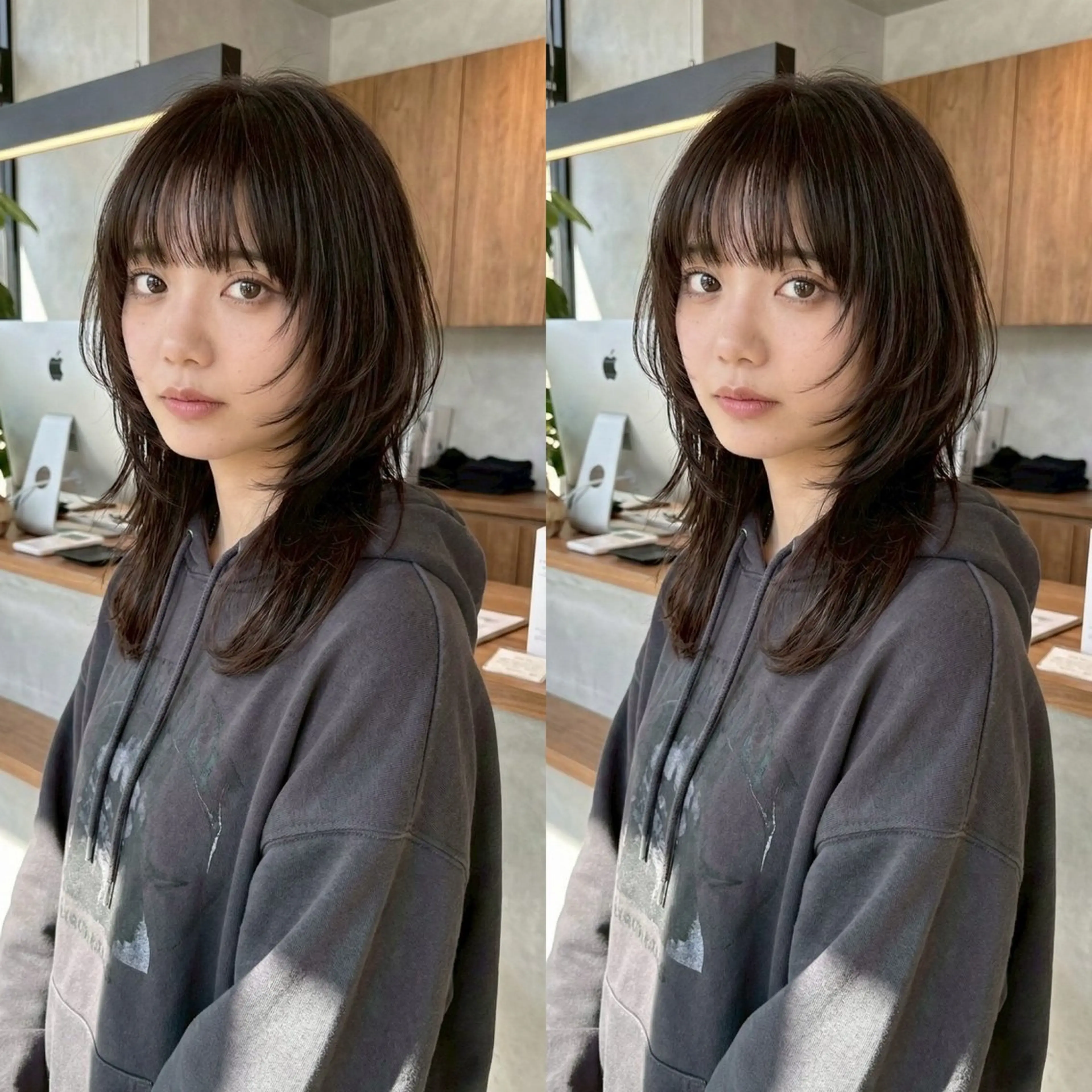 セミロング レイヤーカット ウルフカット ウルフレイヤー TELA HAIR 稲毛店【テーラヘアー】所属・✨レイヤーカット✨ メンズパーマ沼尾隆一のヘアスタイル