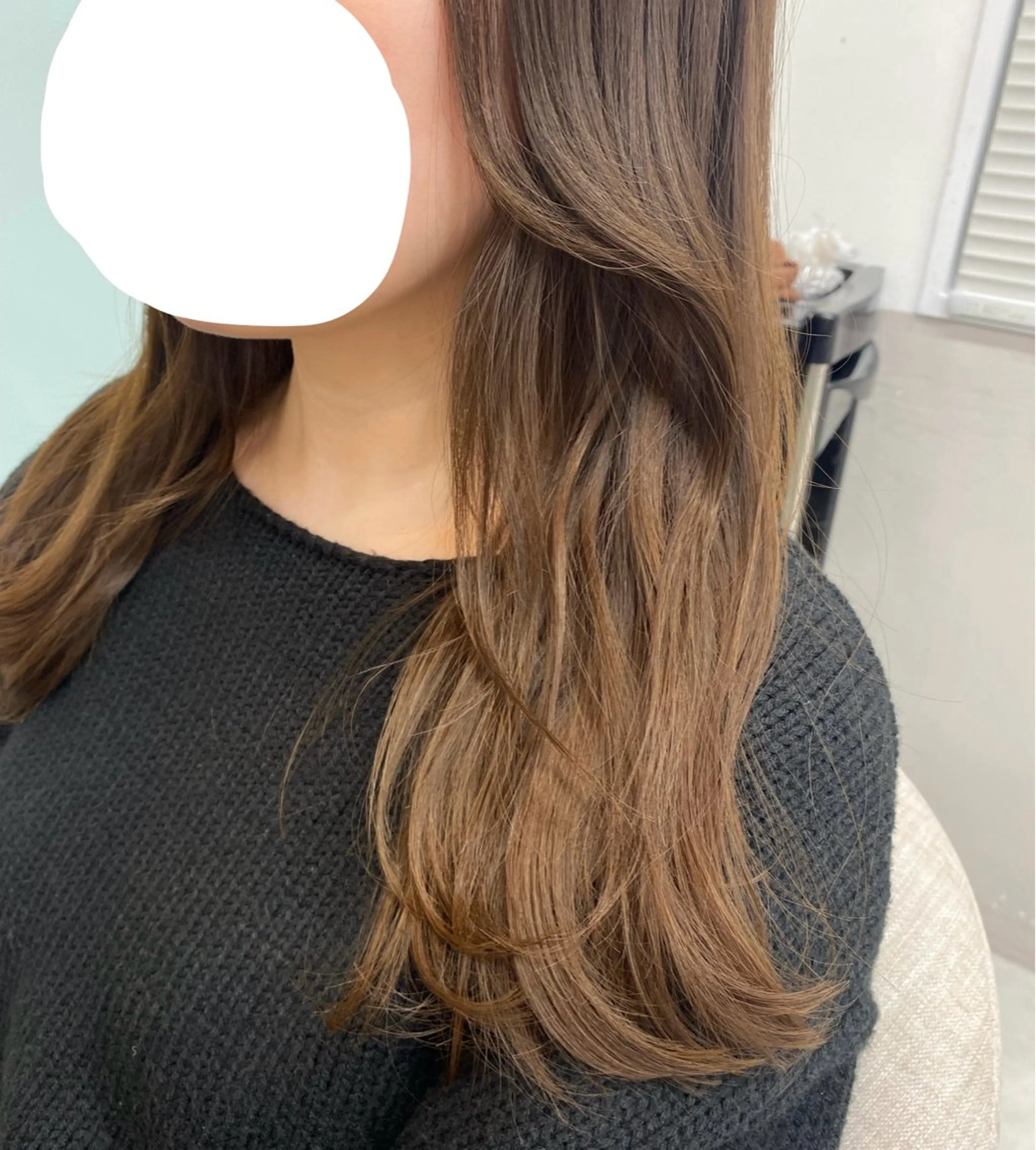 ロング カラー ベージュカラー 韓国ヘア・カラー 🩵SHIZUKUのヘアスタイル